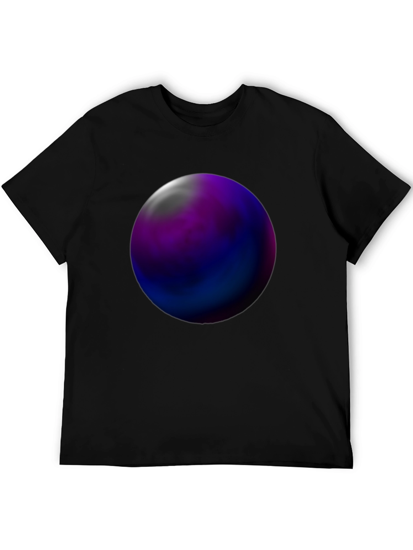 Abstract Orb Graphic Tee - Black Unisex T-Shirt