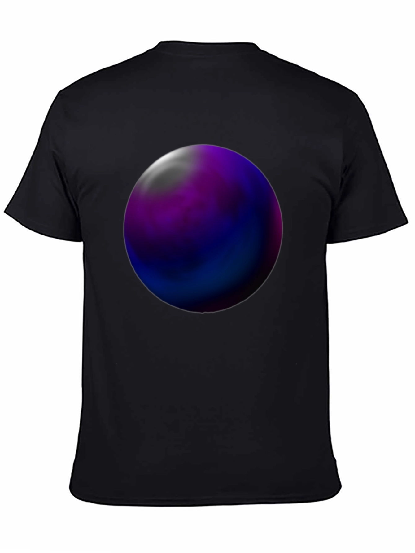 Abstract Orb Graphic Tee - Black Unisex T-Shirt