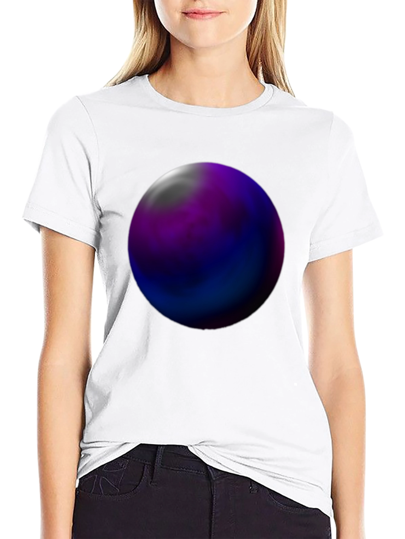 Abstract Orb Graphic Tee - Black Unisex T-Shirt