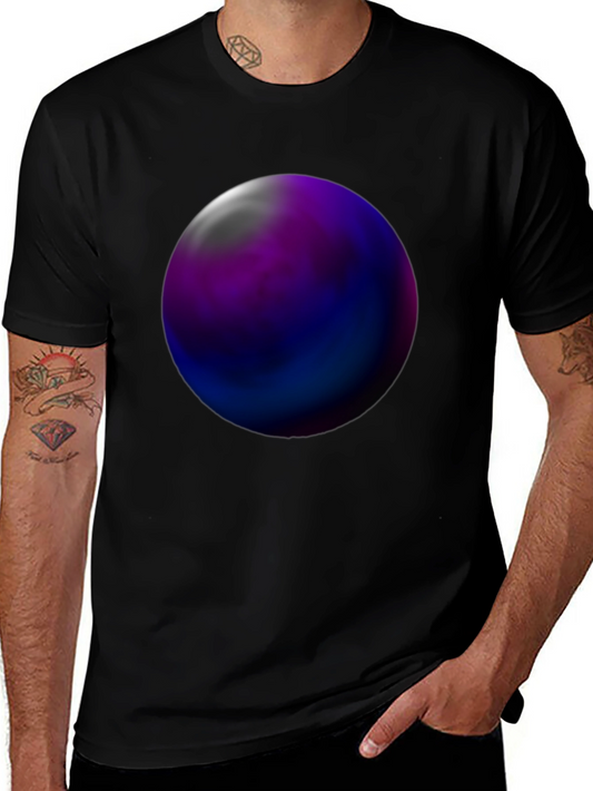 Abstract Orb Graphic Tee - Black Unisex T-Shirt