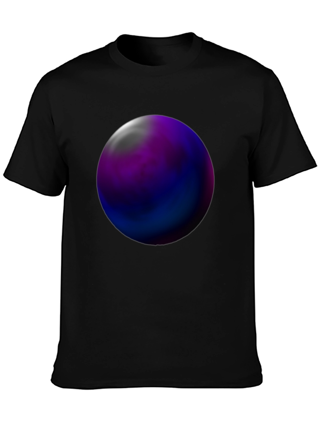 Abstract Orb Graphic Tee - Black Unisex T-Shirt