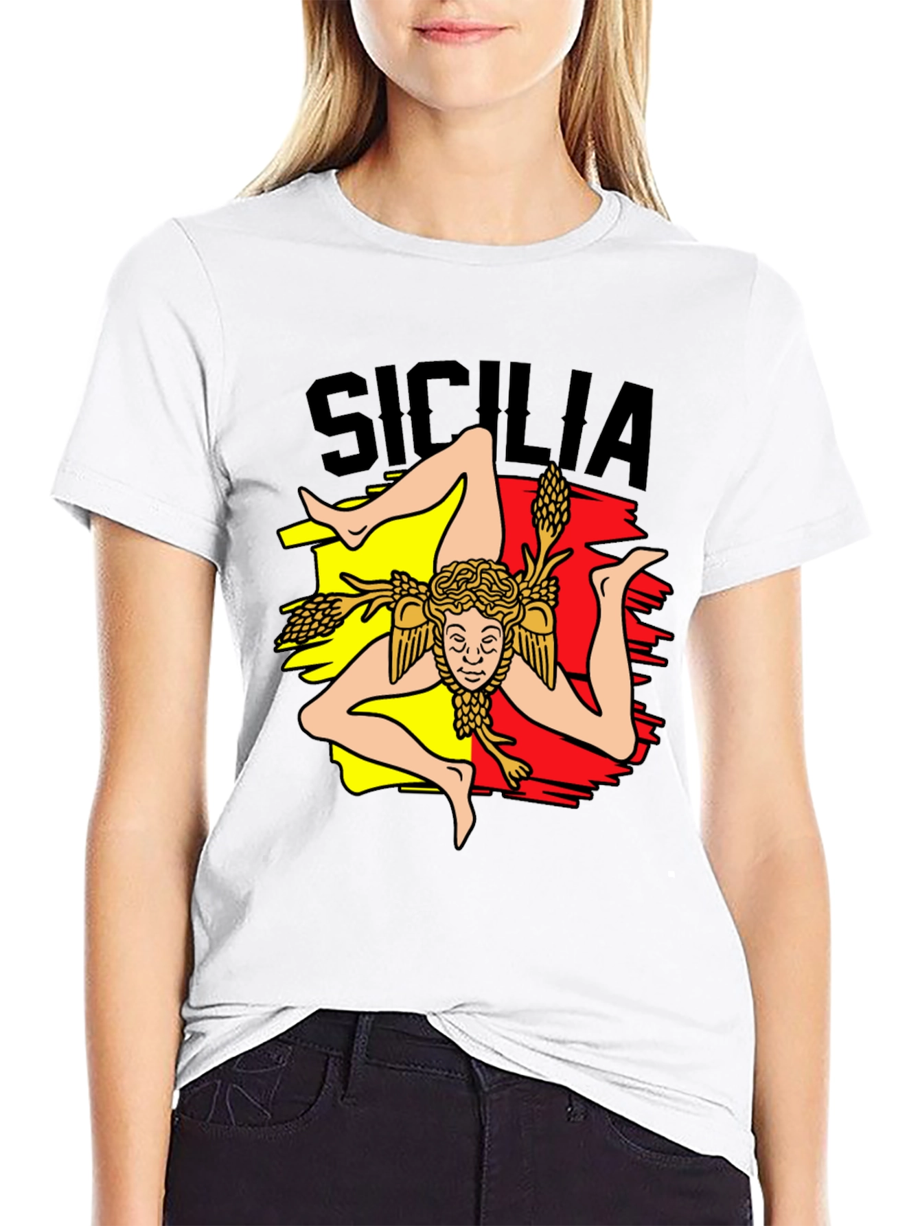 Sicilia Trinacria T-Shirt - Italy Sicilian Symbol Tee
