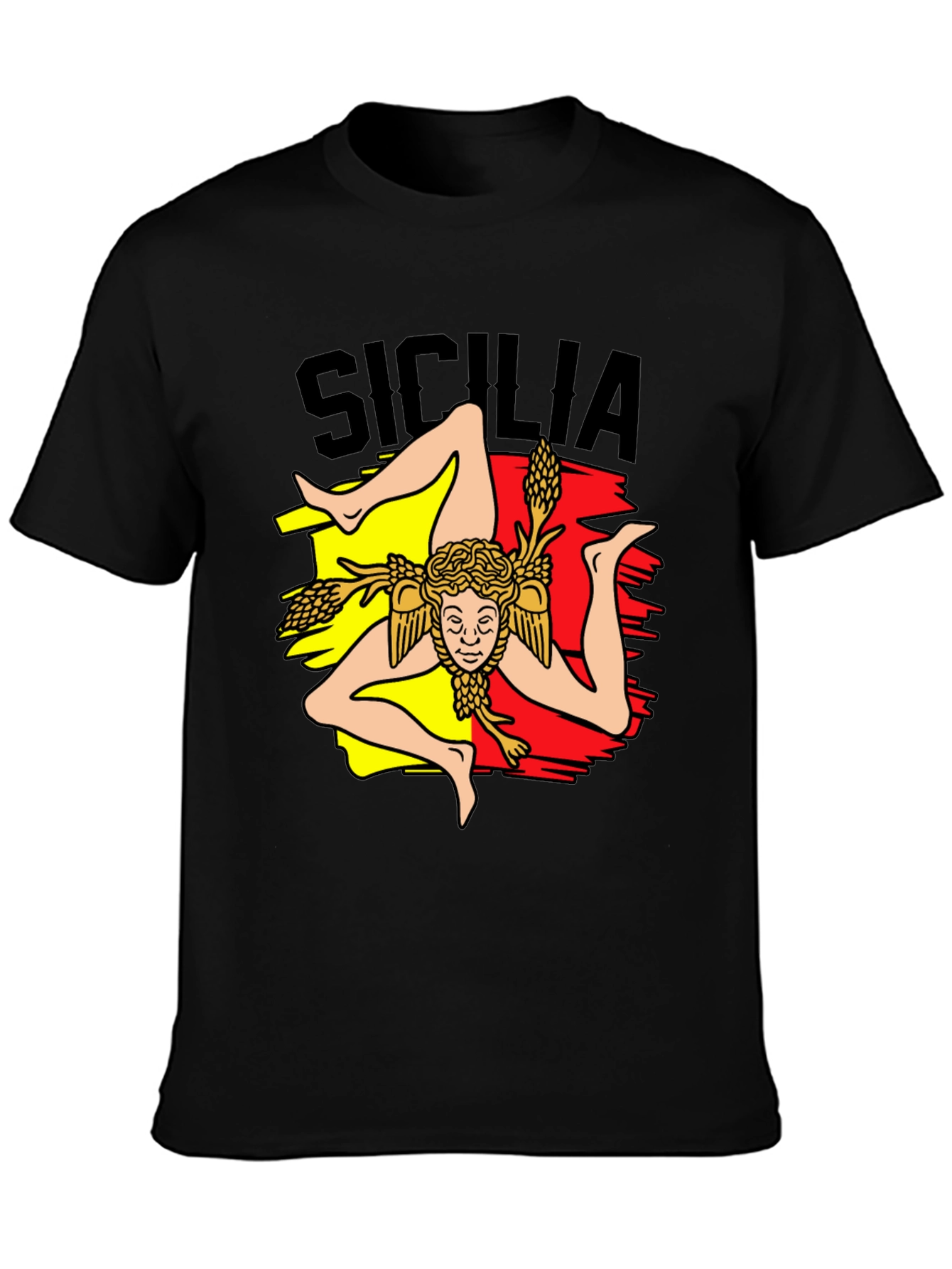 Sicilia Trinacria T-Shirt - Italy Sicilian Symbol Tee