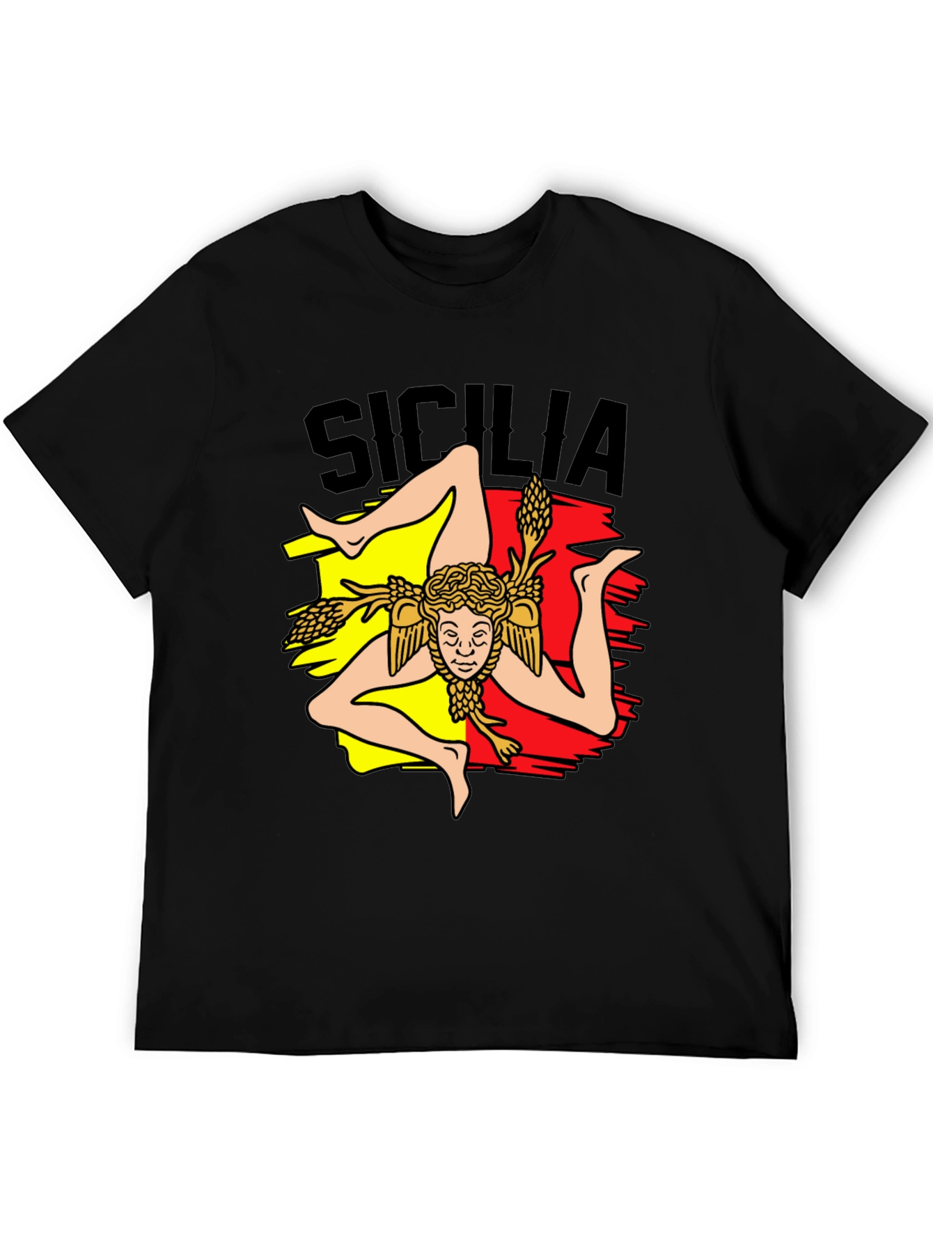 Sicilia Trinacria T-Shirt - Italy Sicilian Symbol Tee