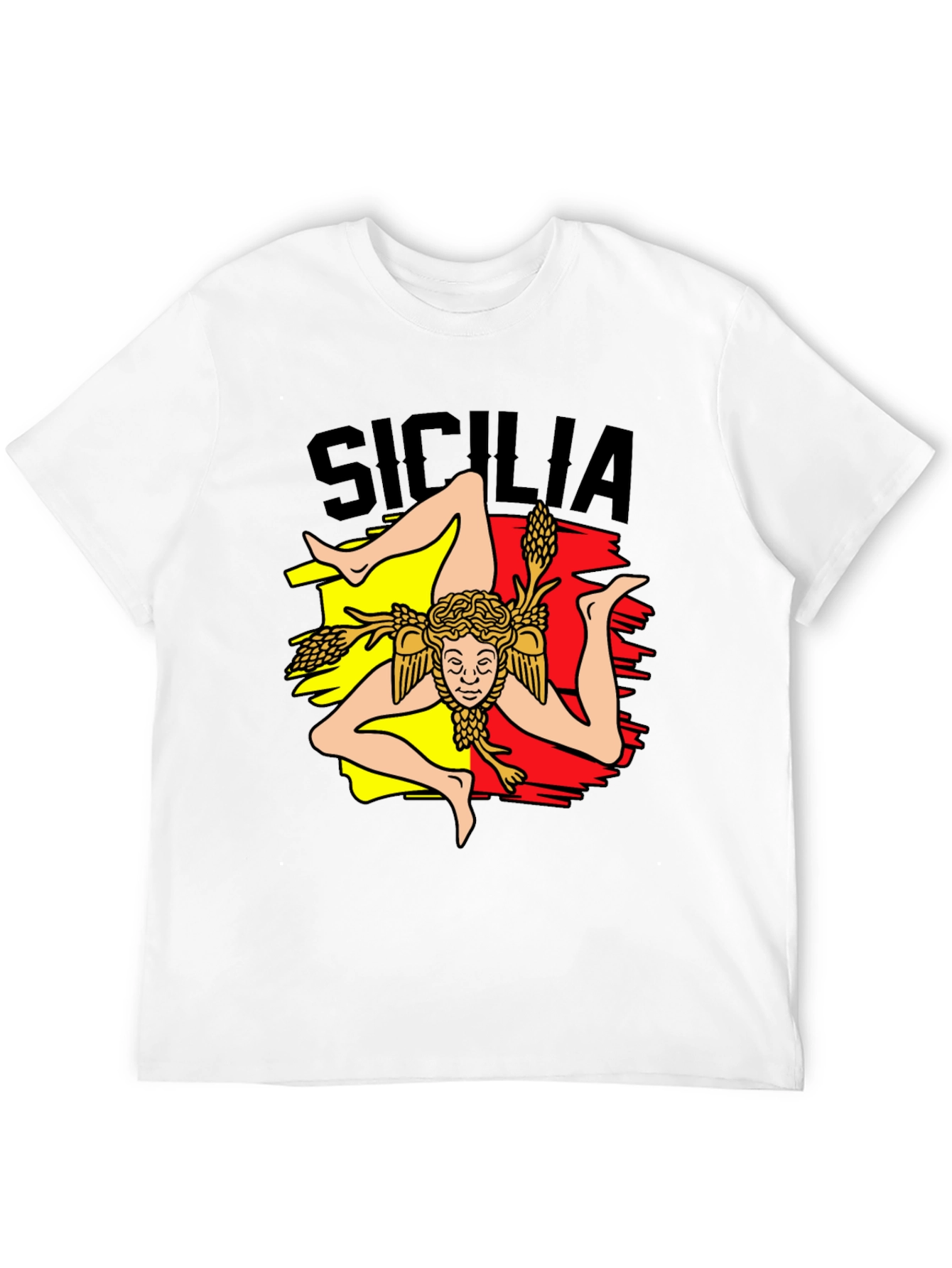 Sicilia Trinacria T-Shirt - Italy Sicilian Symbol Tee