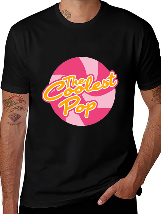 Coolest Pop Graphic T-Shirt - Candy Swirl Design