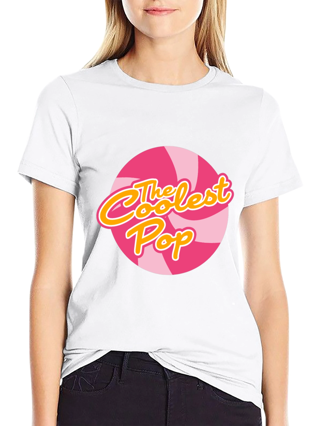 Coolest Pop Graphic T-Shirt - Candy Swirl Design