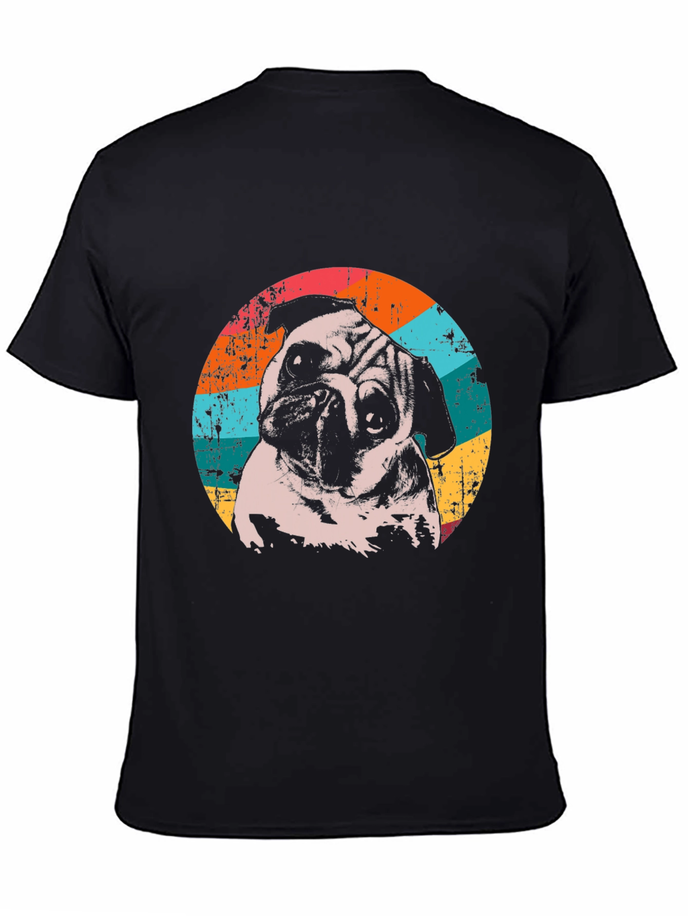 Retro Pug Graphic T-Shirt - Unique Dog Lover Tee