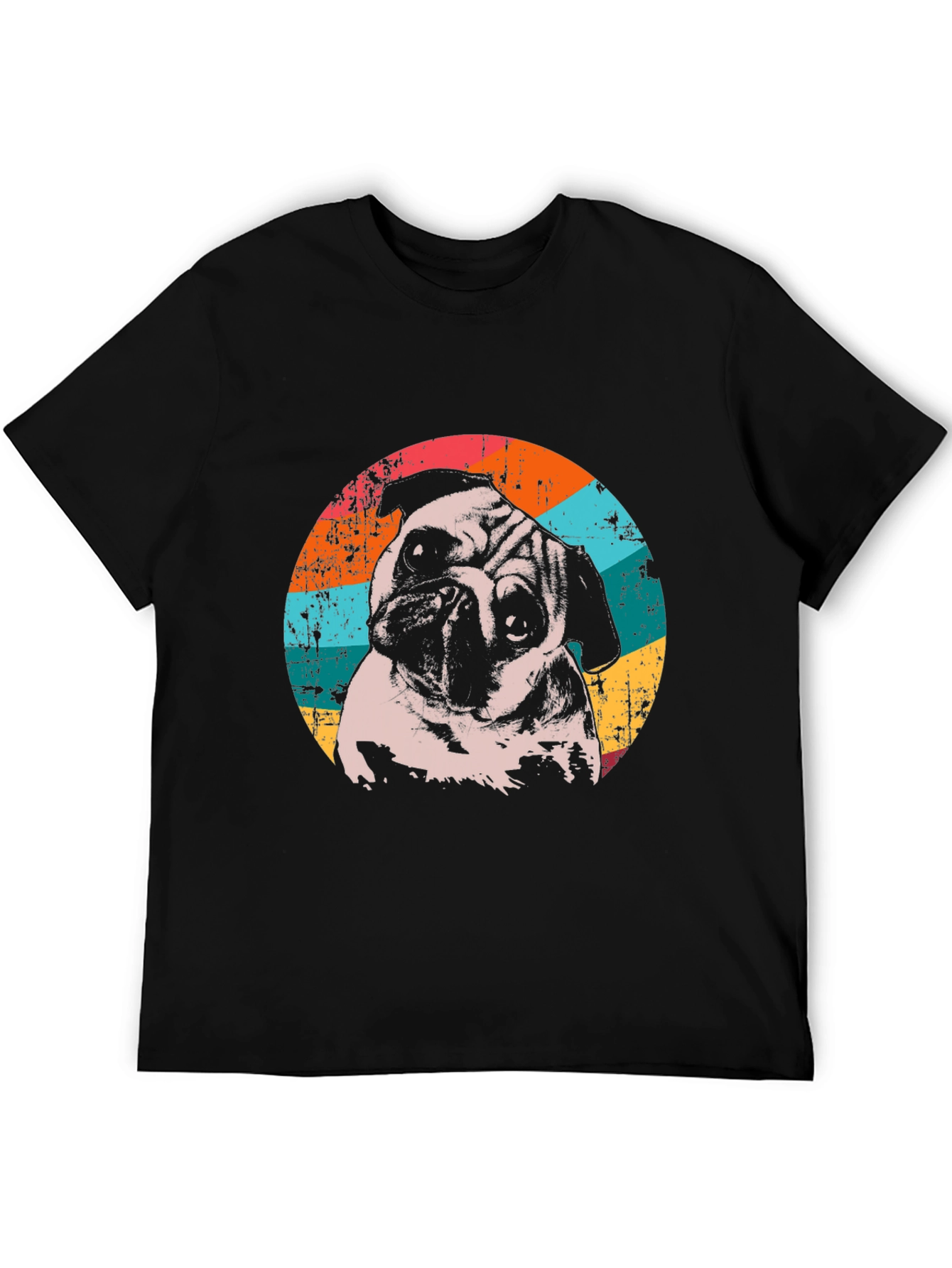 Retro Pug Graphic T-Shirt - Unique Dog Lover Tee