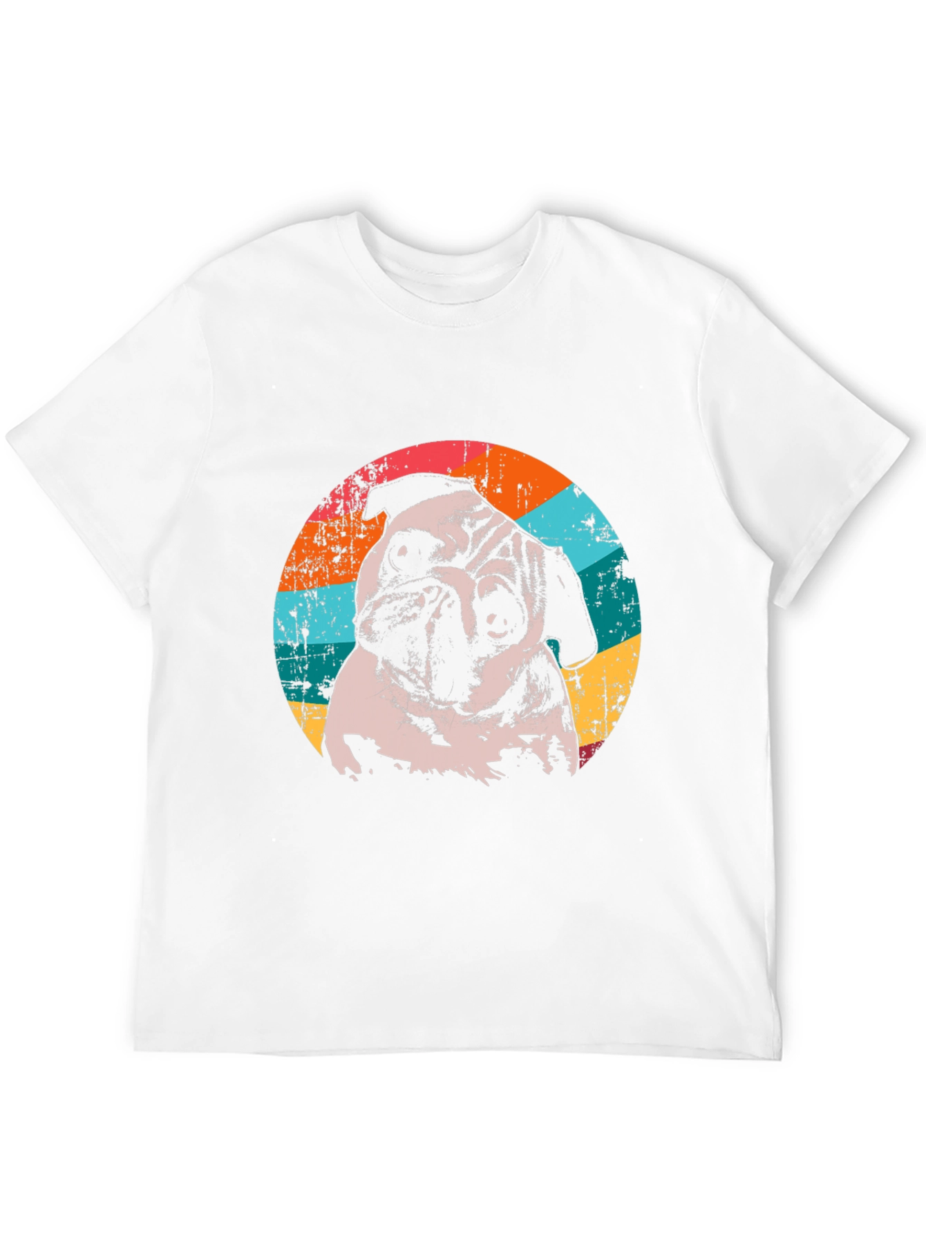 Retro Pug Graphic T-Shirt - Unique Dog Lover Tee