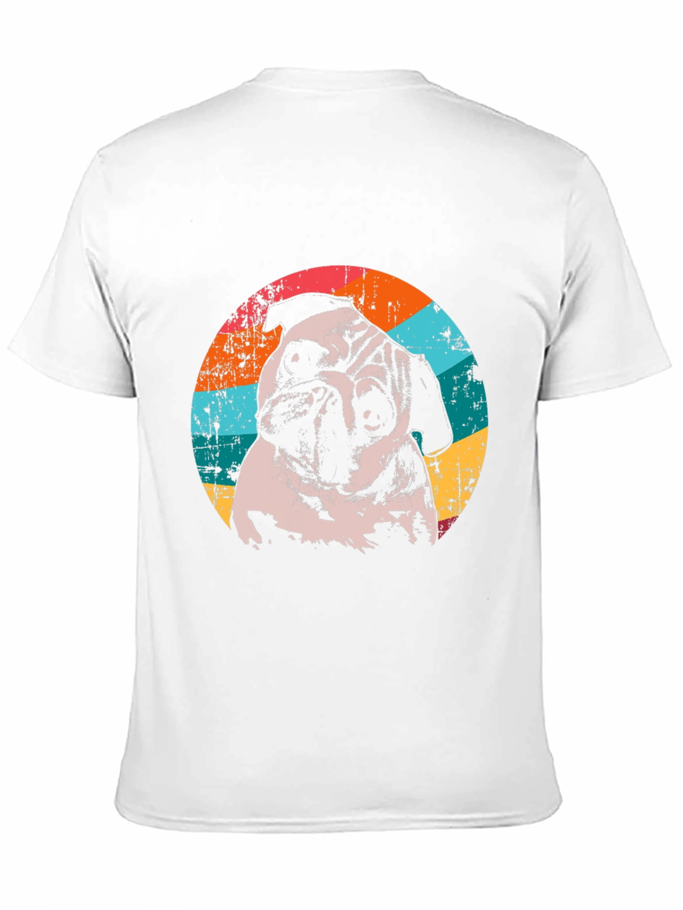 Retro Pug Graphic T-Shirt - Unique Dog Lover Tee