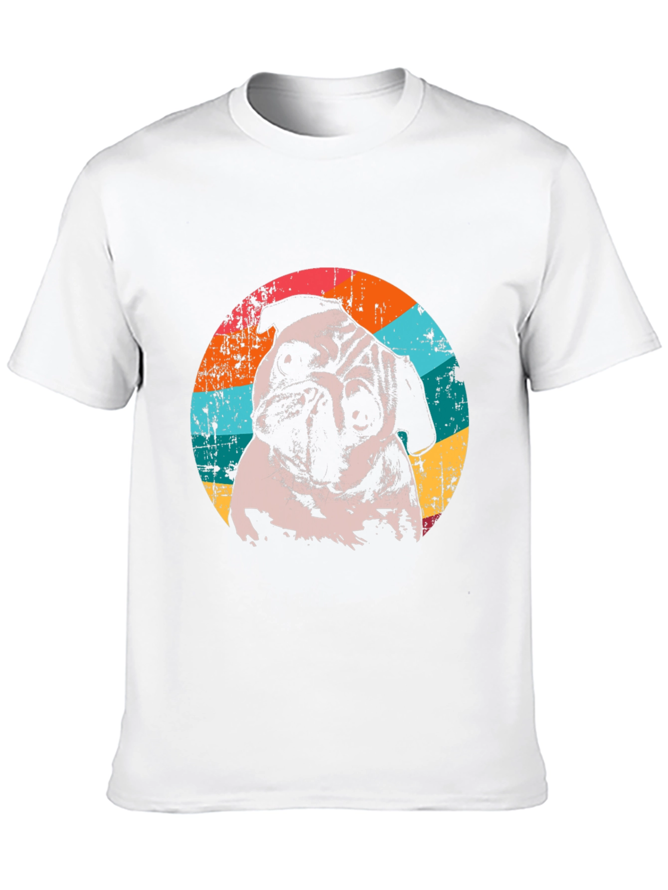 Retro Pug Graphic T-Shirt - Unique Dog Lover Tee