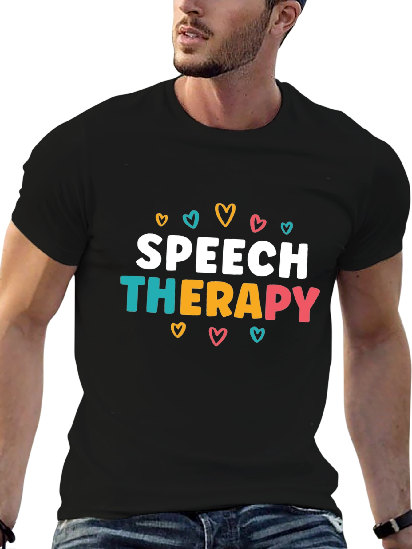Speech Therapy Heart Graphic T-Shirt