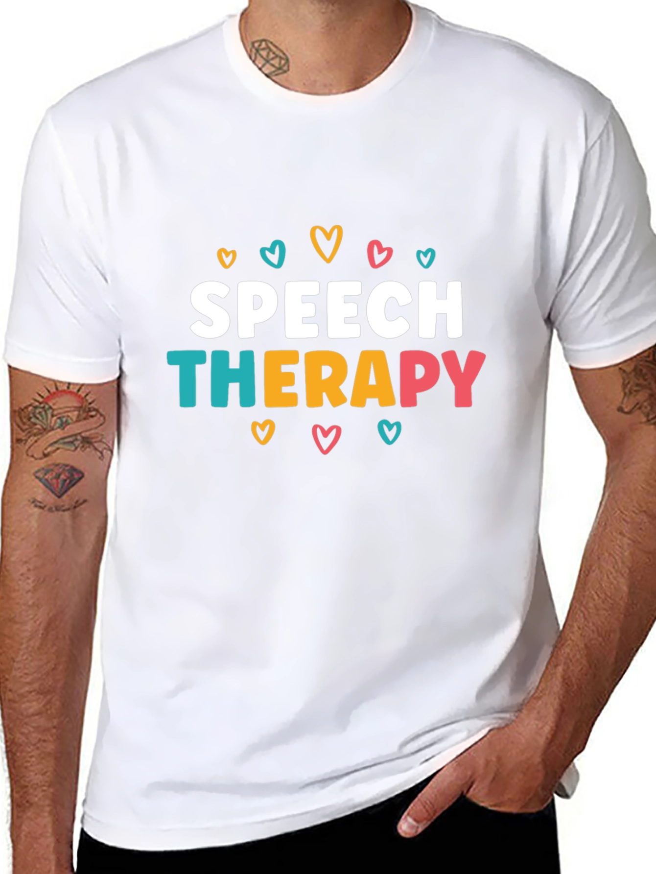Speech Therapy Heart Graphic T-Shirt