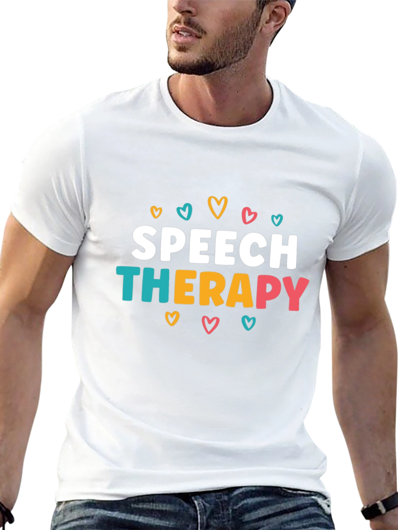 Speech Therapy Heart Graphic T-Shirt