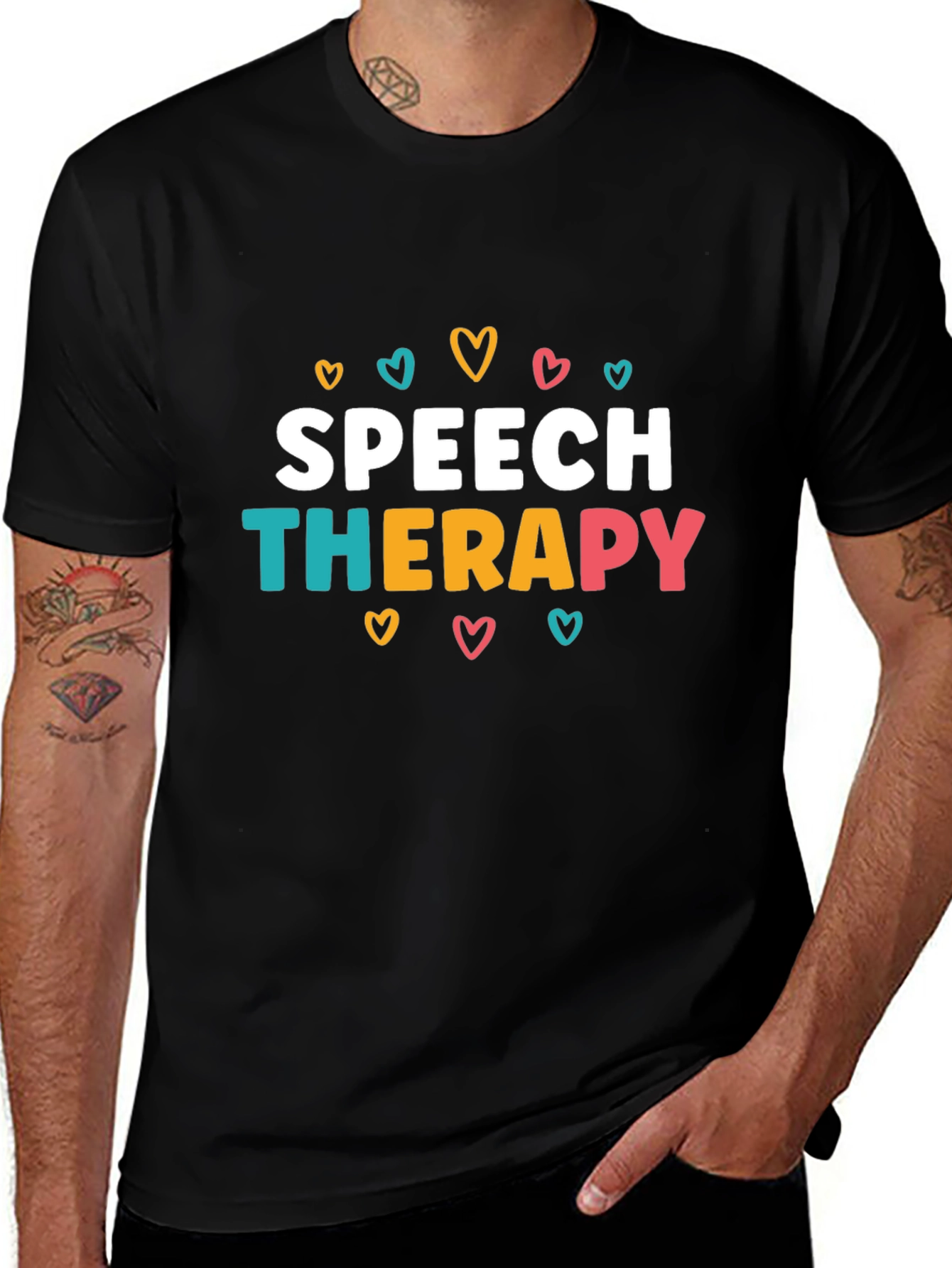 Speech Therapy Heart Graphic T-Shirt