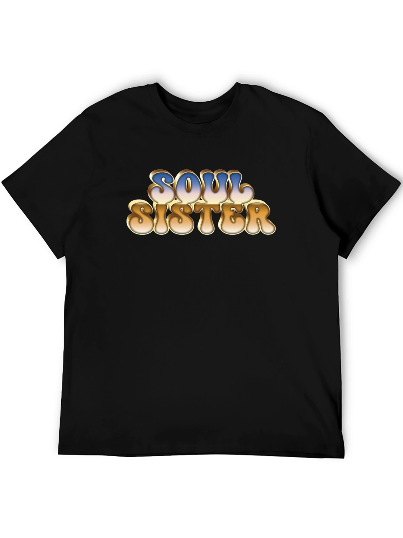 Soul Sister Graphic Tee - Retro Style Black T-Shirt