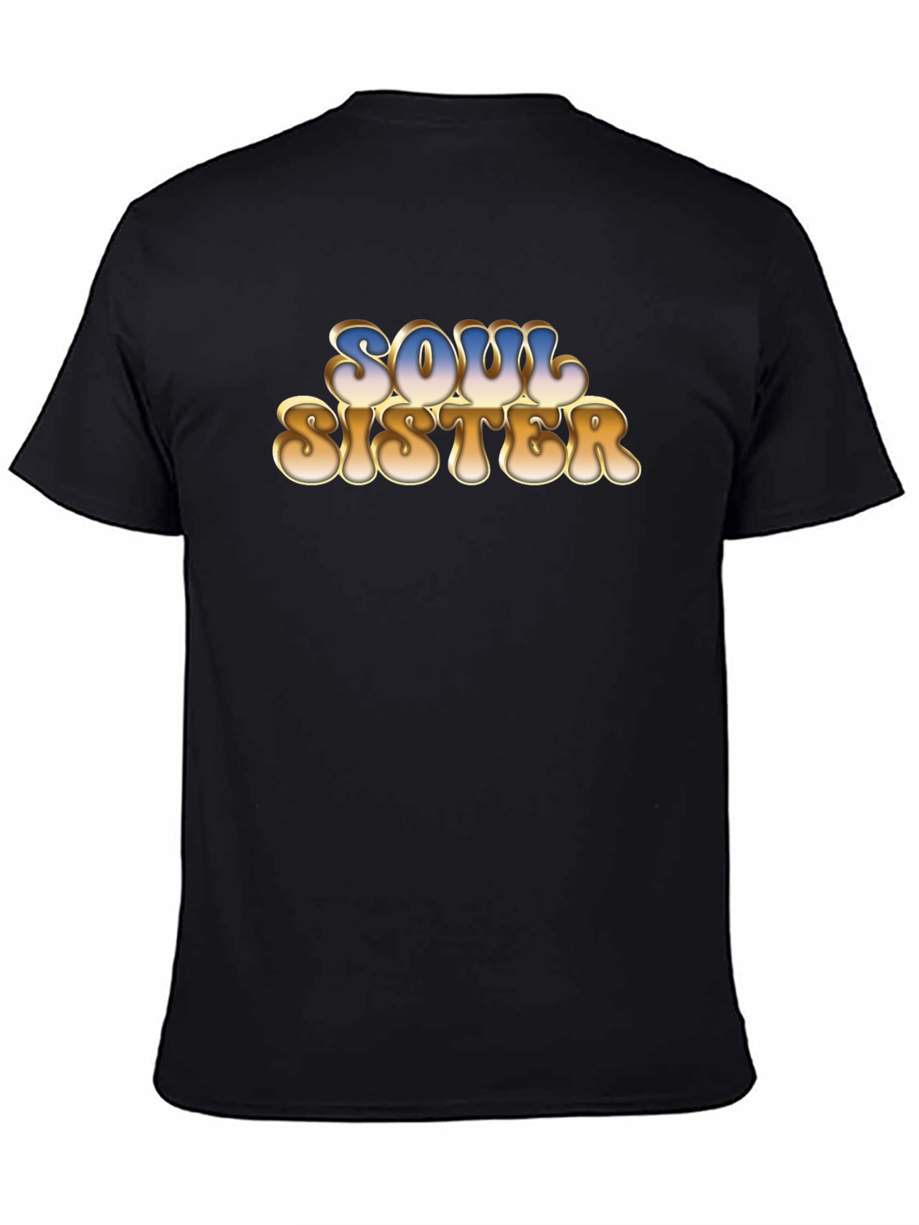 Soul Sister Graphic Tee - Retro Style Black T-Shirt