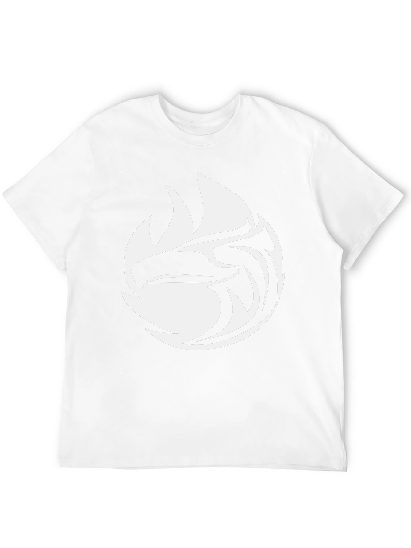 Black Tee with White Eagle Graphic