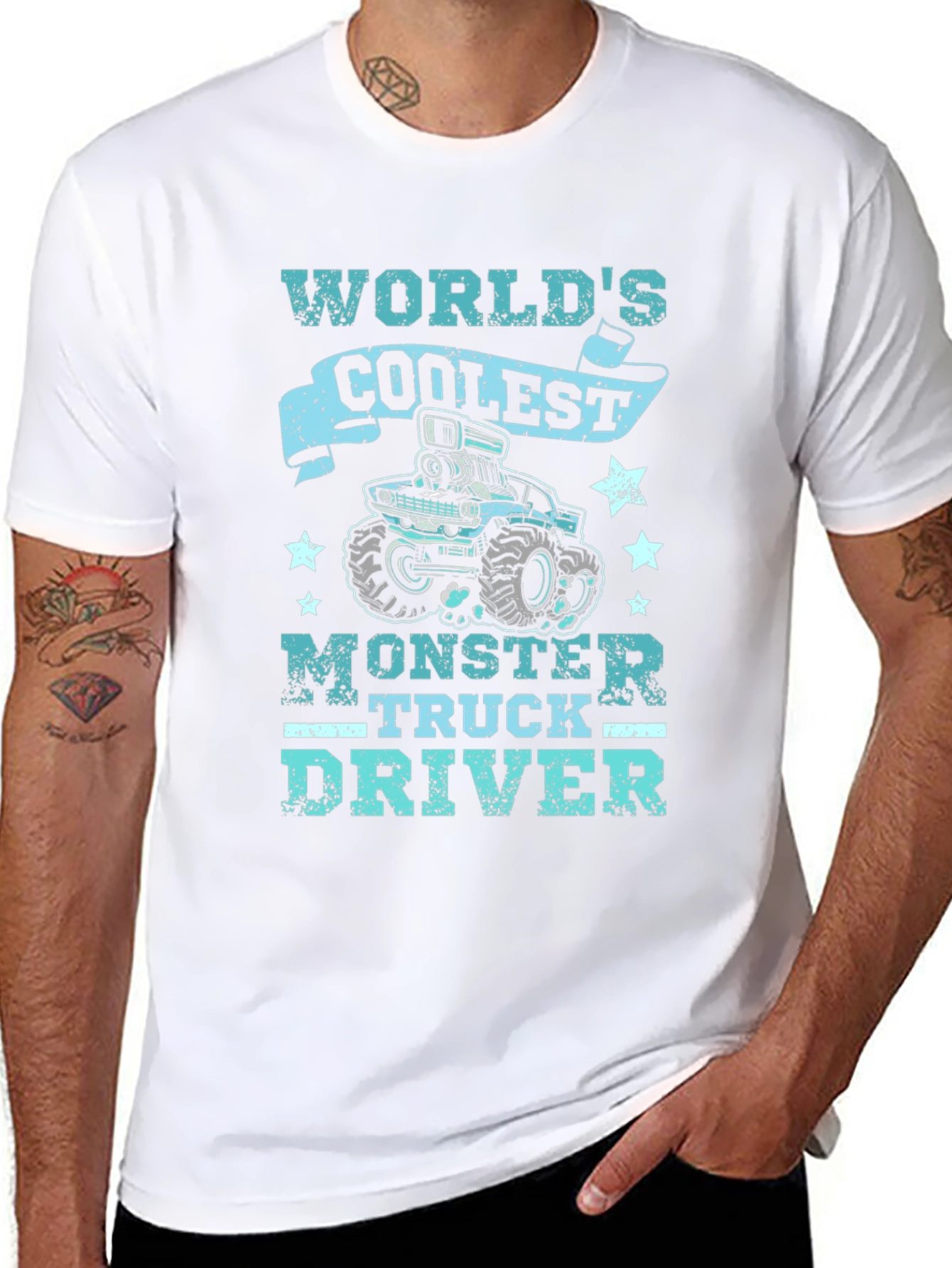 Coolest Monster Truck Driver Black T-Shirt