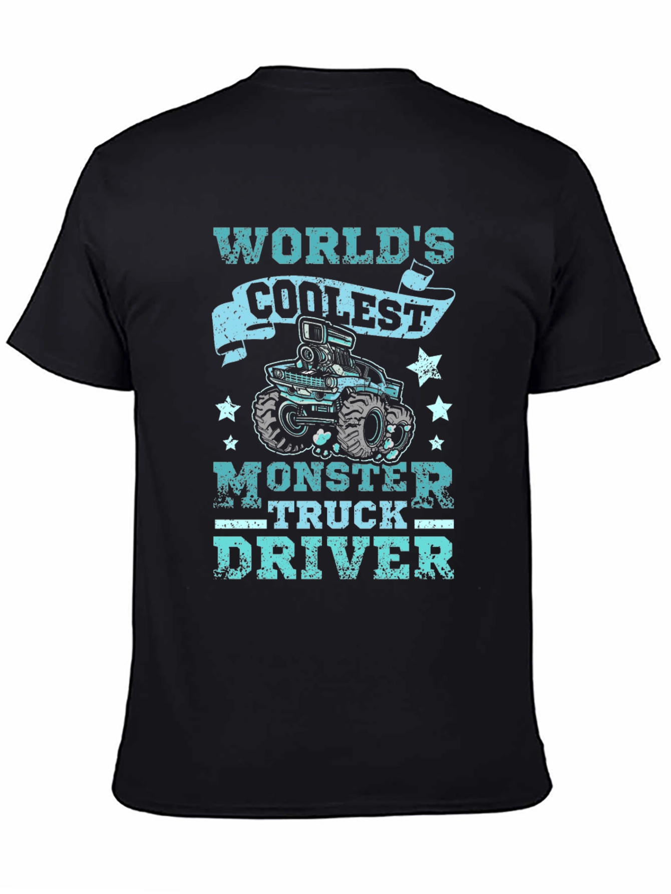 Coolest Monster Truck Driver Black T-Shirt