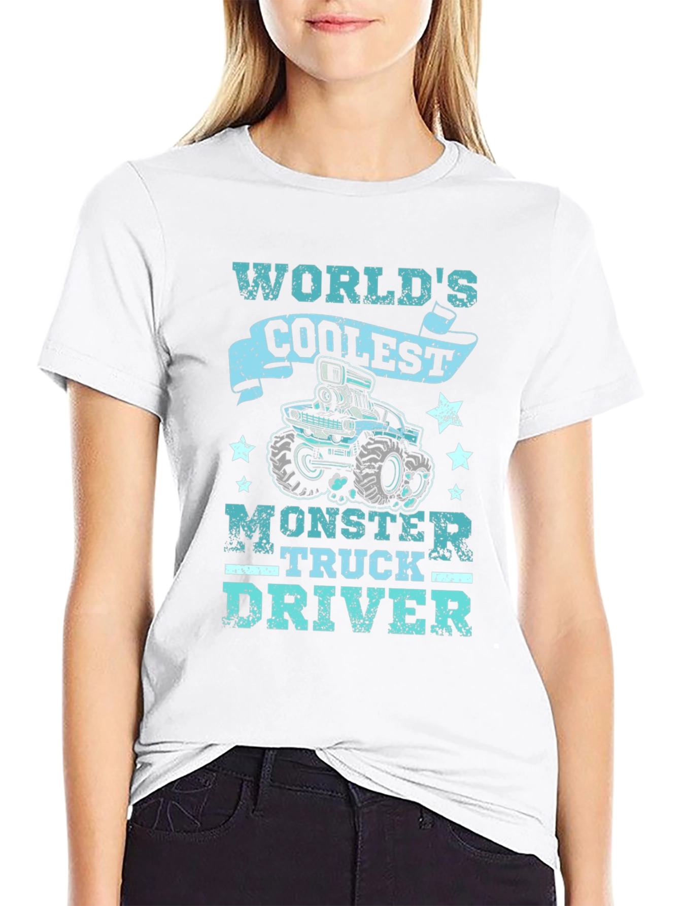 Coolest Monster Truck Driver Black T-Shirt