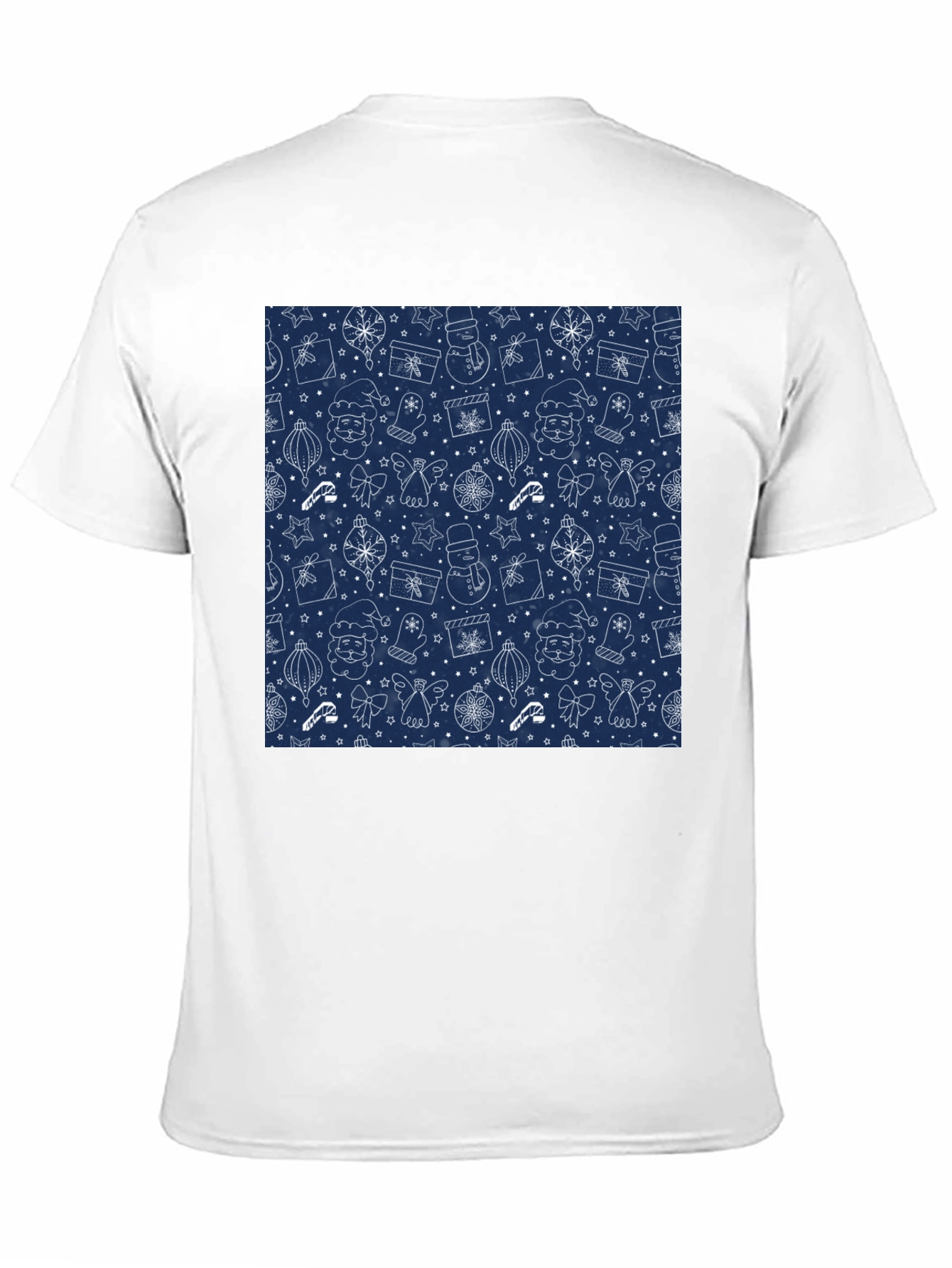 Festive Holiday Print T-Shirt - Mens Black Tee