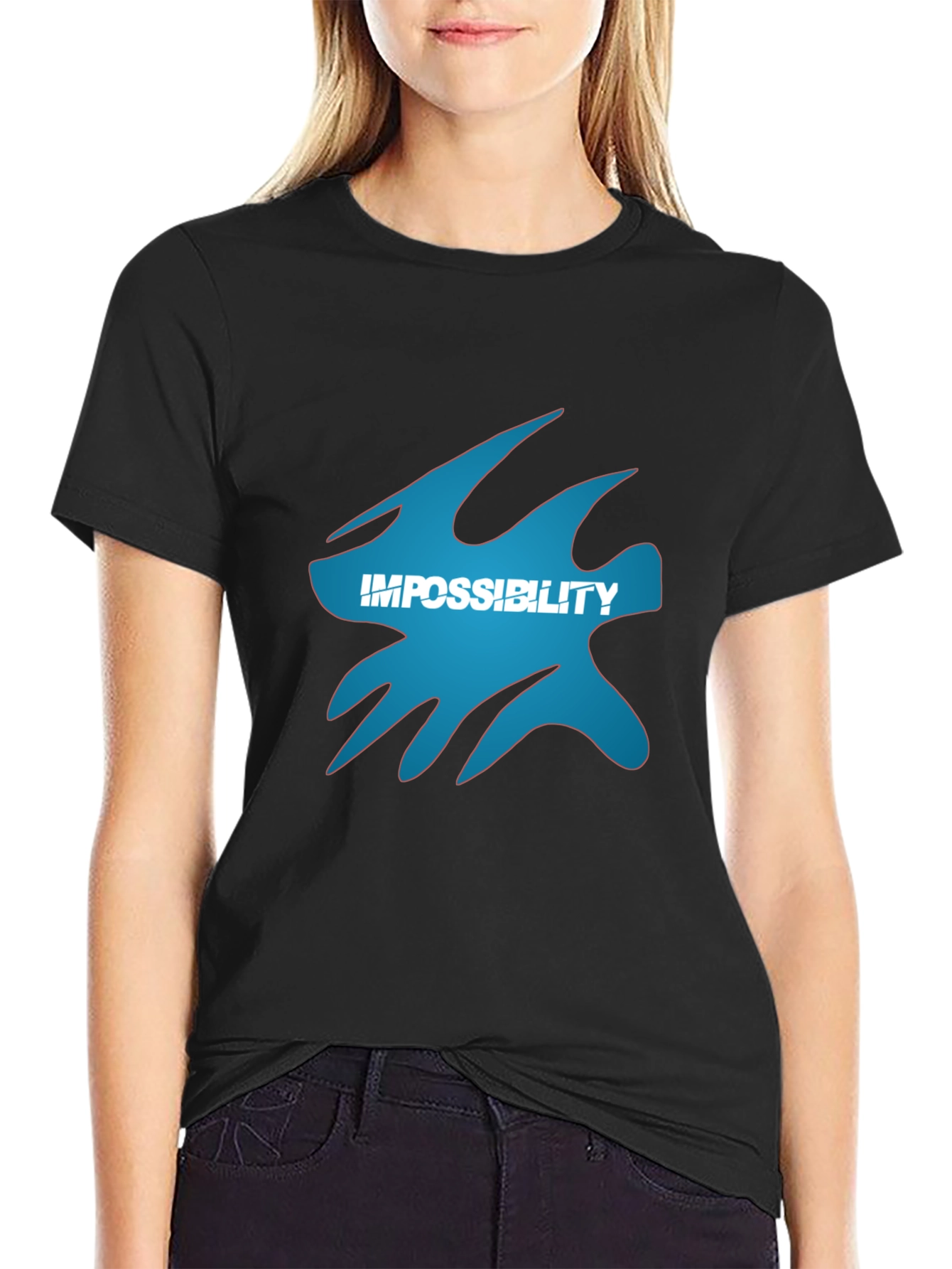 Impossibility Graphic Black T-Shirt