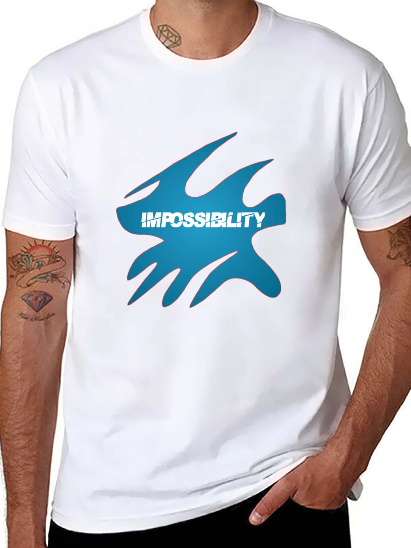 Impossibility Graphic Black T-Shirt