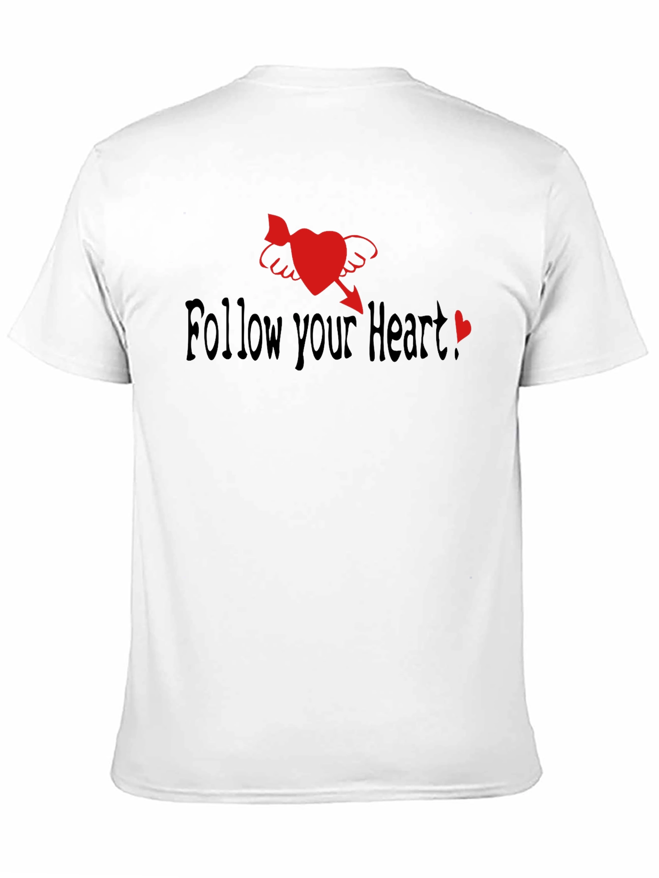 Follow Your Heart Black Graphic Tee