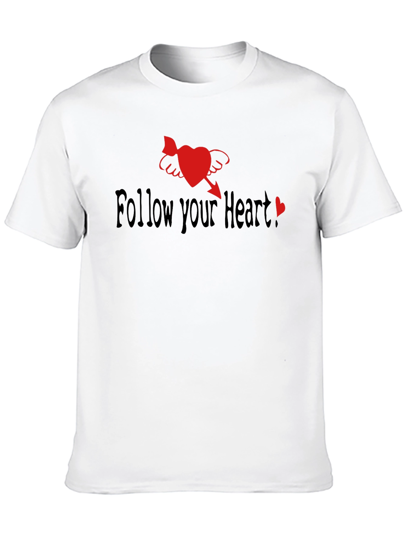 Follow Your Heart Black Graphic Tee
