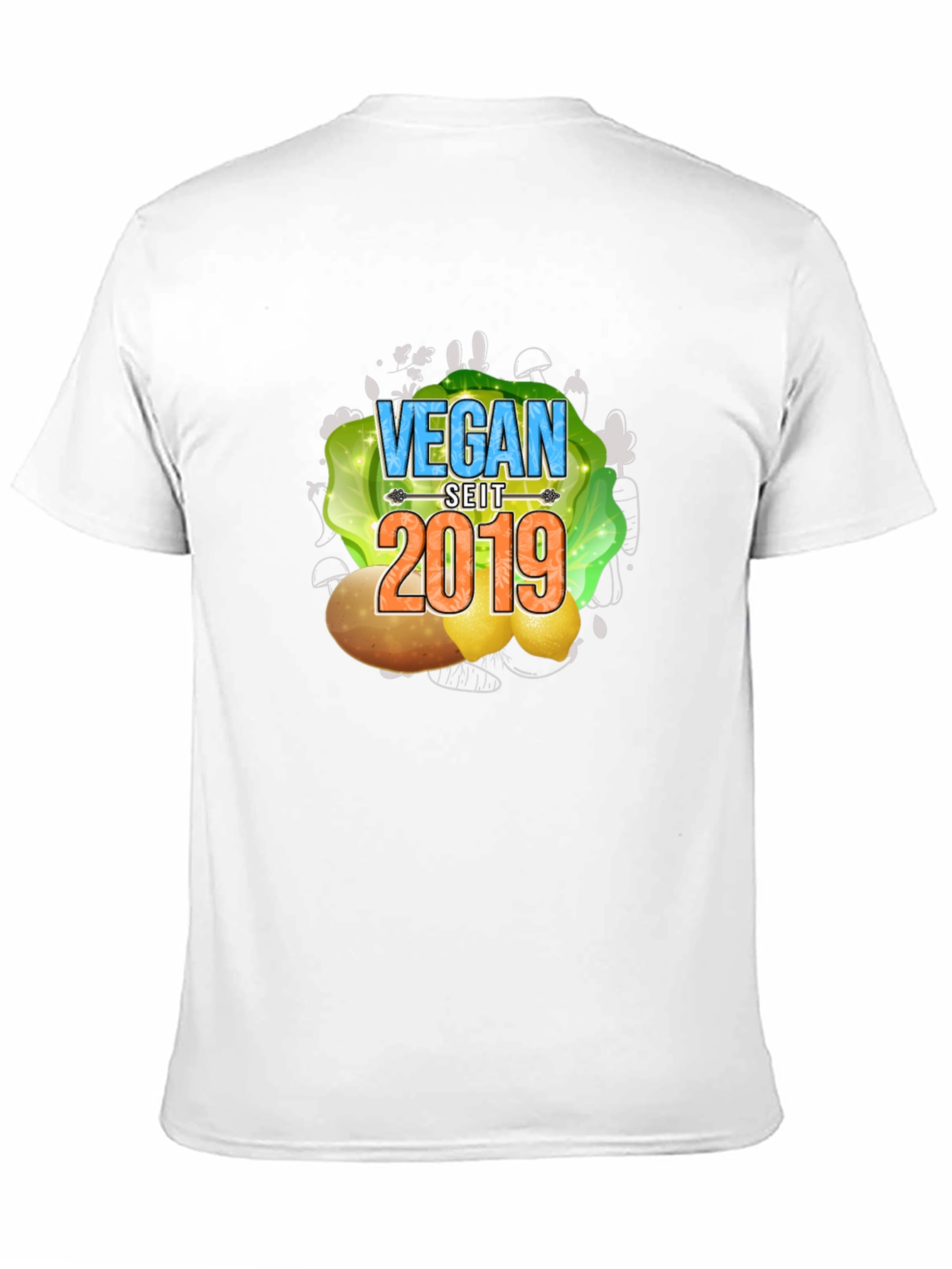 Vegan Seit 2019 T-Shirt - Black Vegan Tee