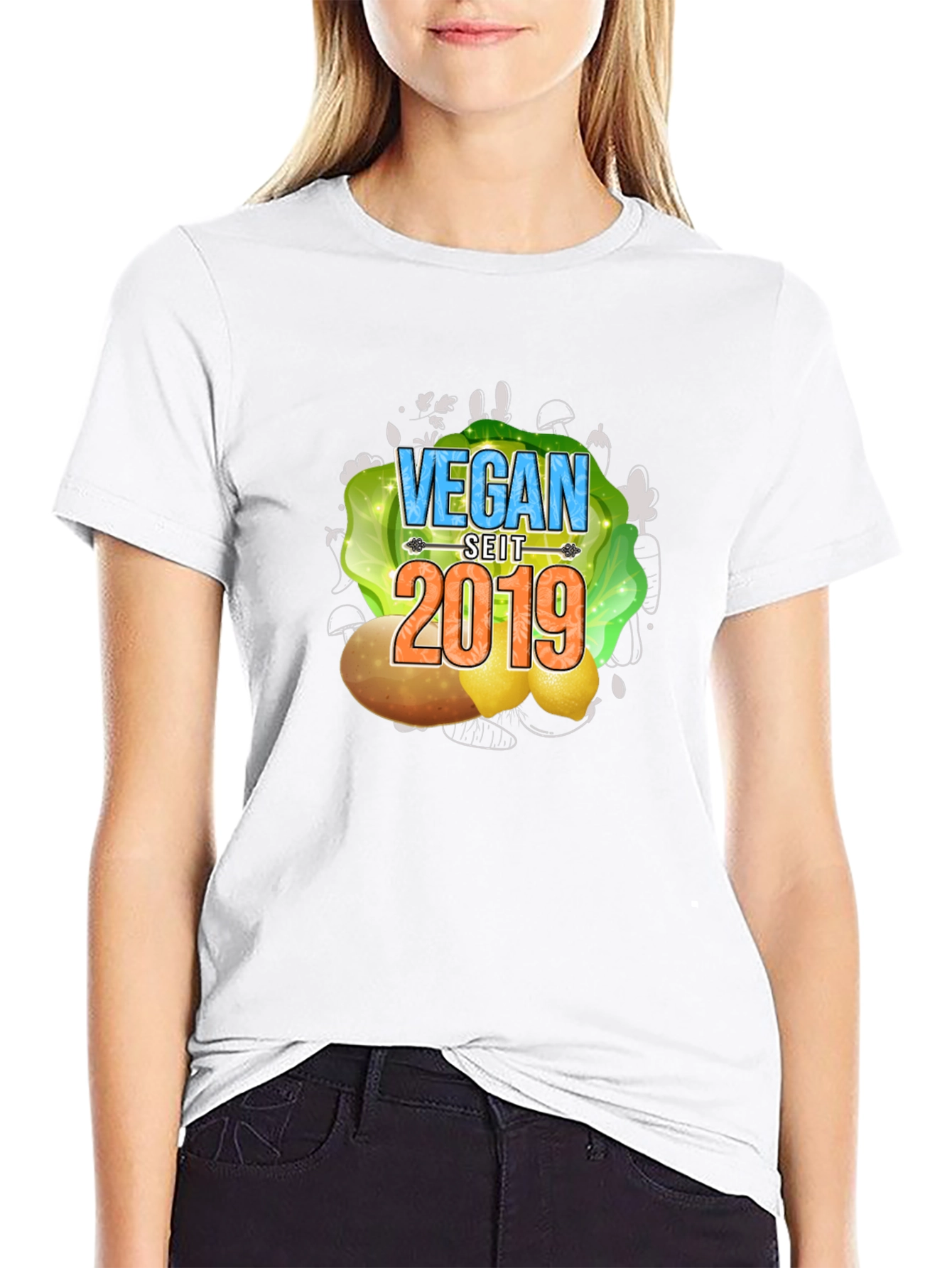 Vegan Seit 2019 T-Shirt - Black Vegan Tee