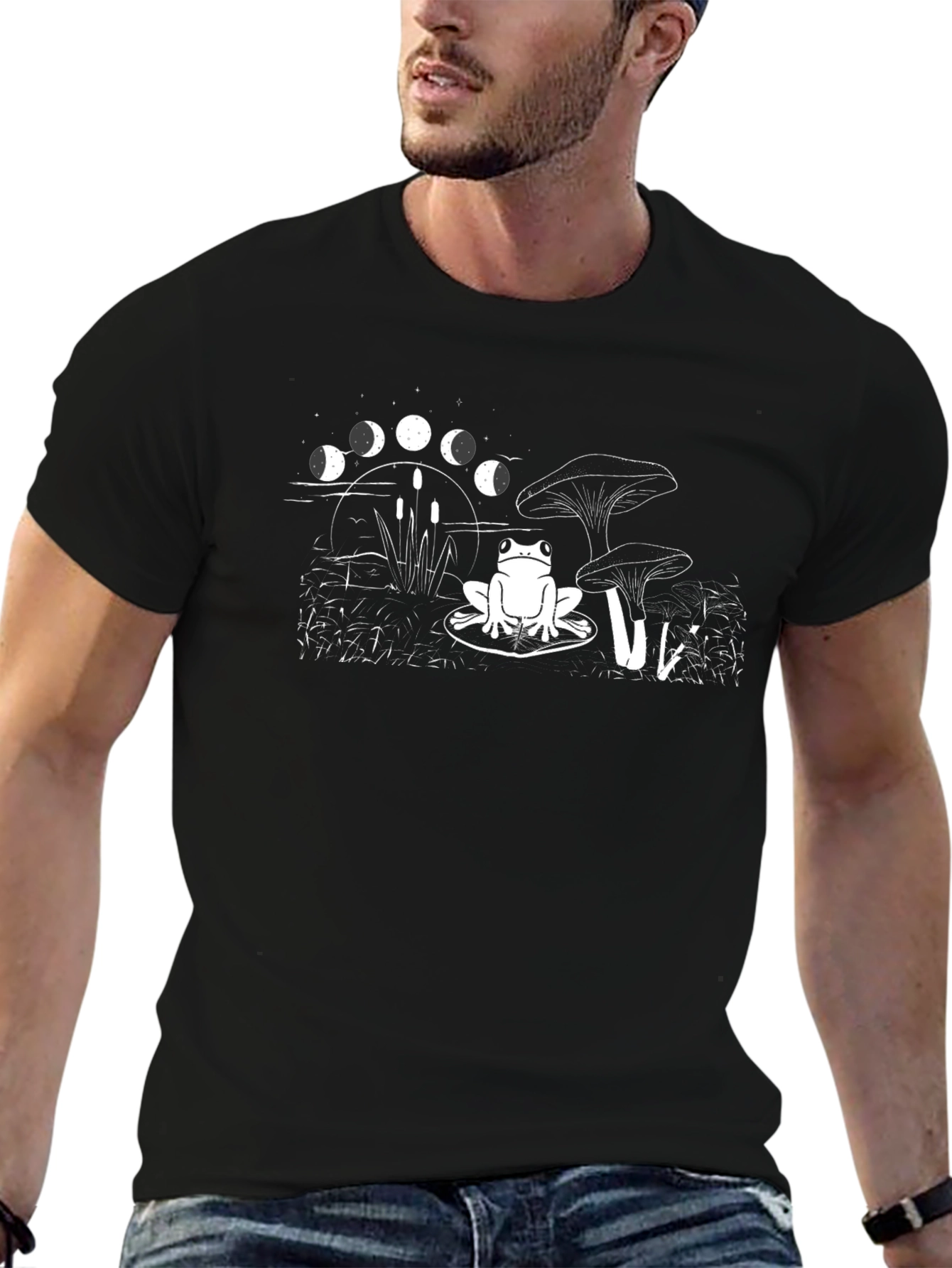 Frog on Lily Pad Graphic T-Shirt