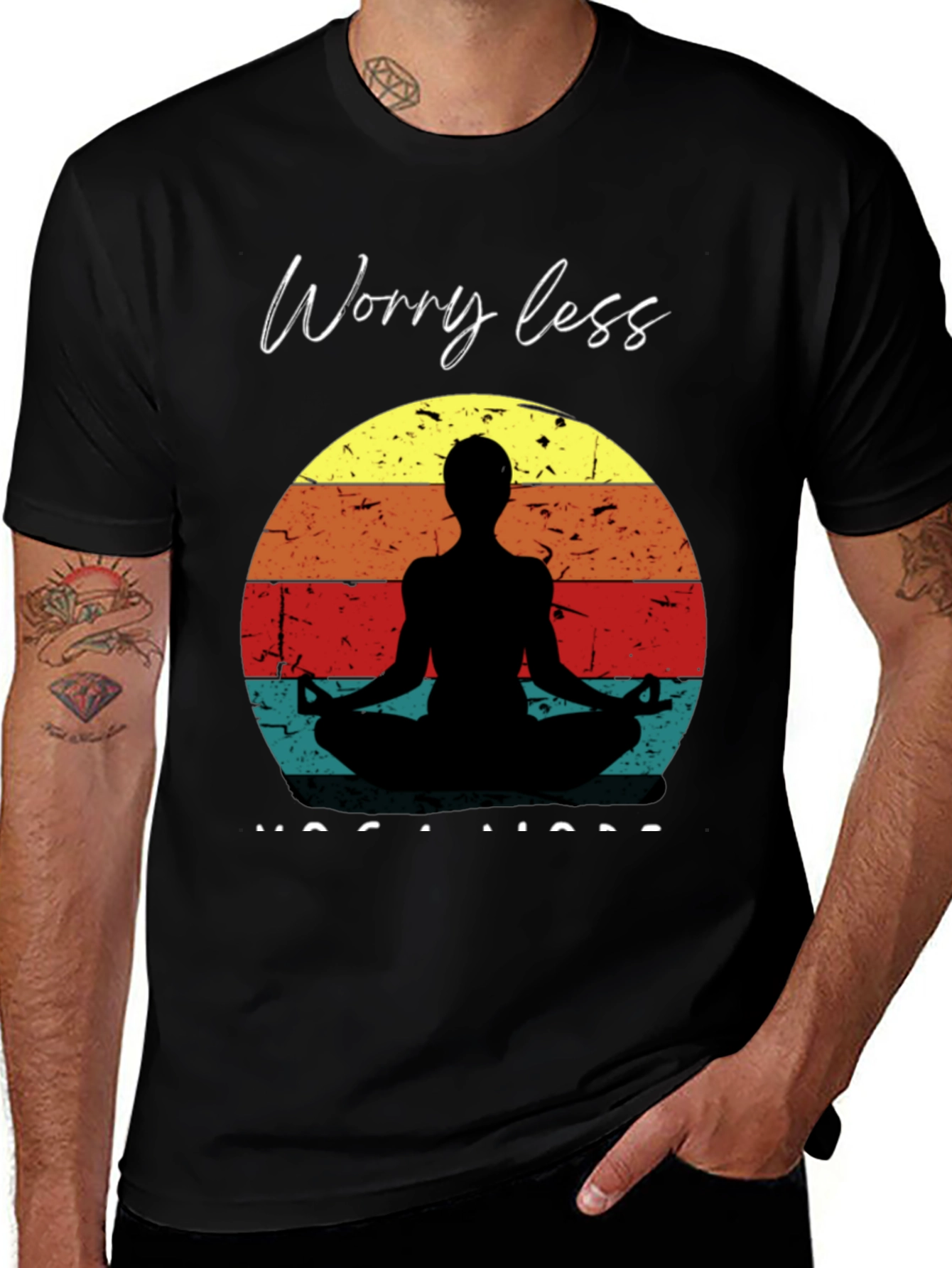 Worry Less Yoga More Graphic T-Shirt