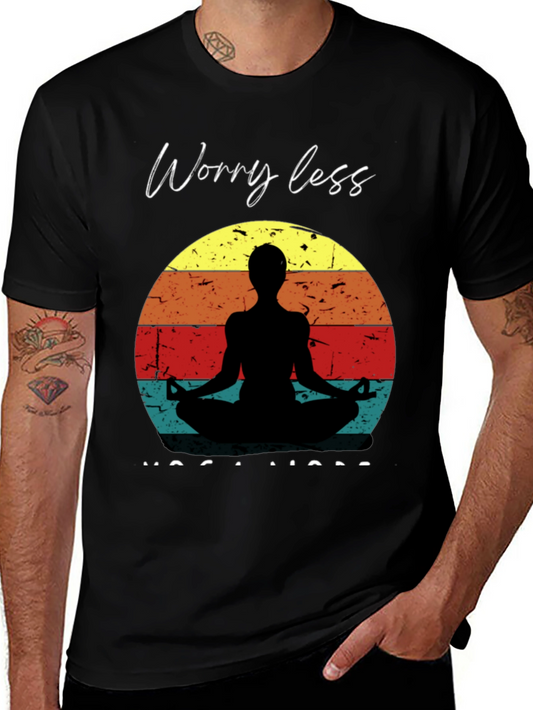 Worry Less Yoga More Graphic T-Shirt
