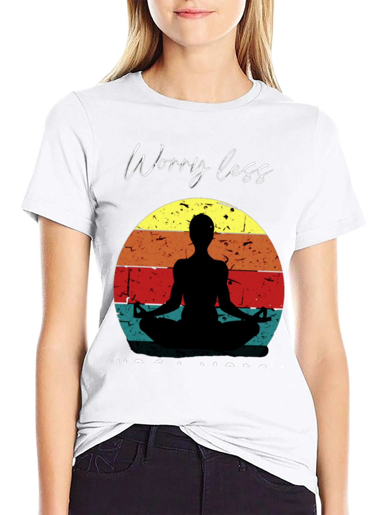 Worry Less Yoga More Graphic T-Shirt