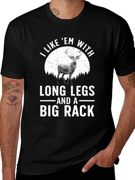 Long Legs Big Rack Funny Graphic T-Shirt