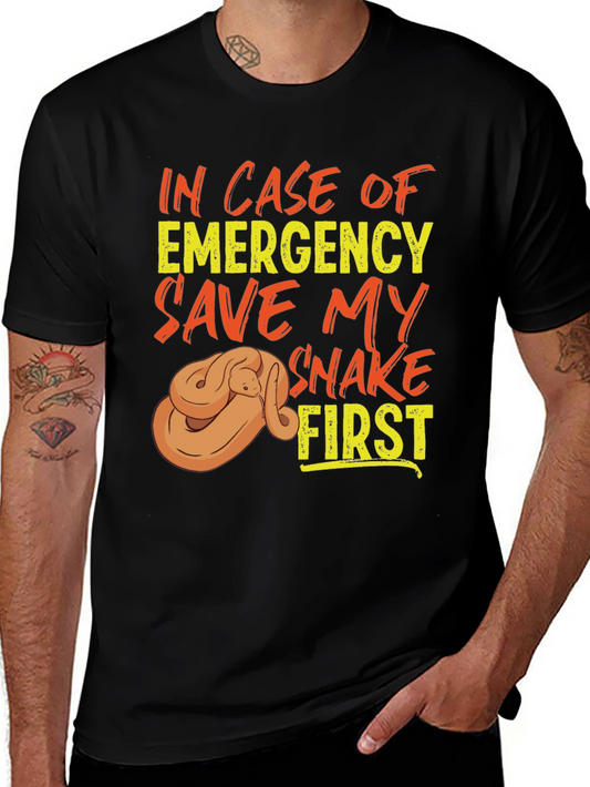 Save My Snake First T-Shirt Emergency Pet Reptile Tee