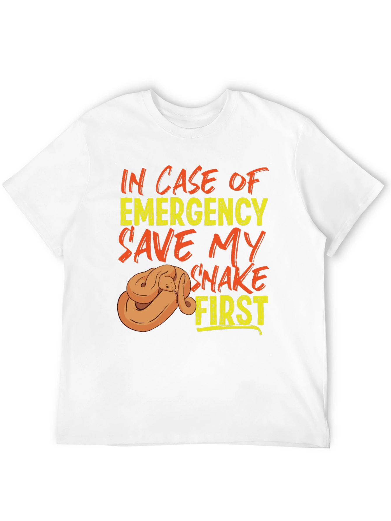 Save My Snake First T-Shirt Emergency Pet Reptile Tee
