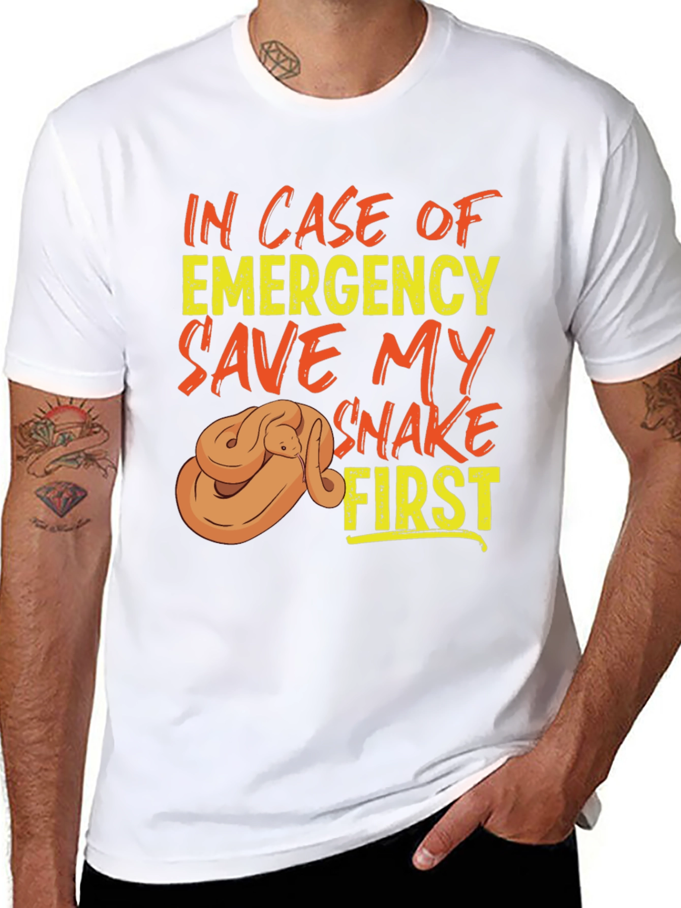 Save My Snake First T-Shirt Emergency Pet Reptile Tee