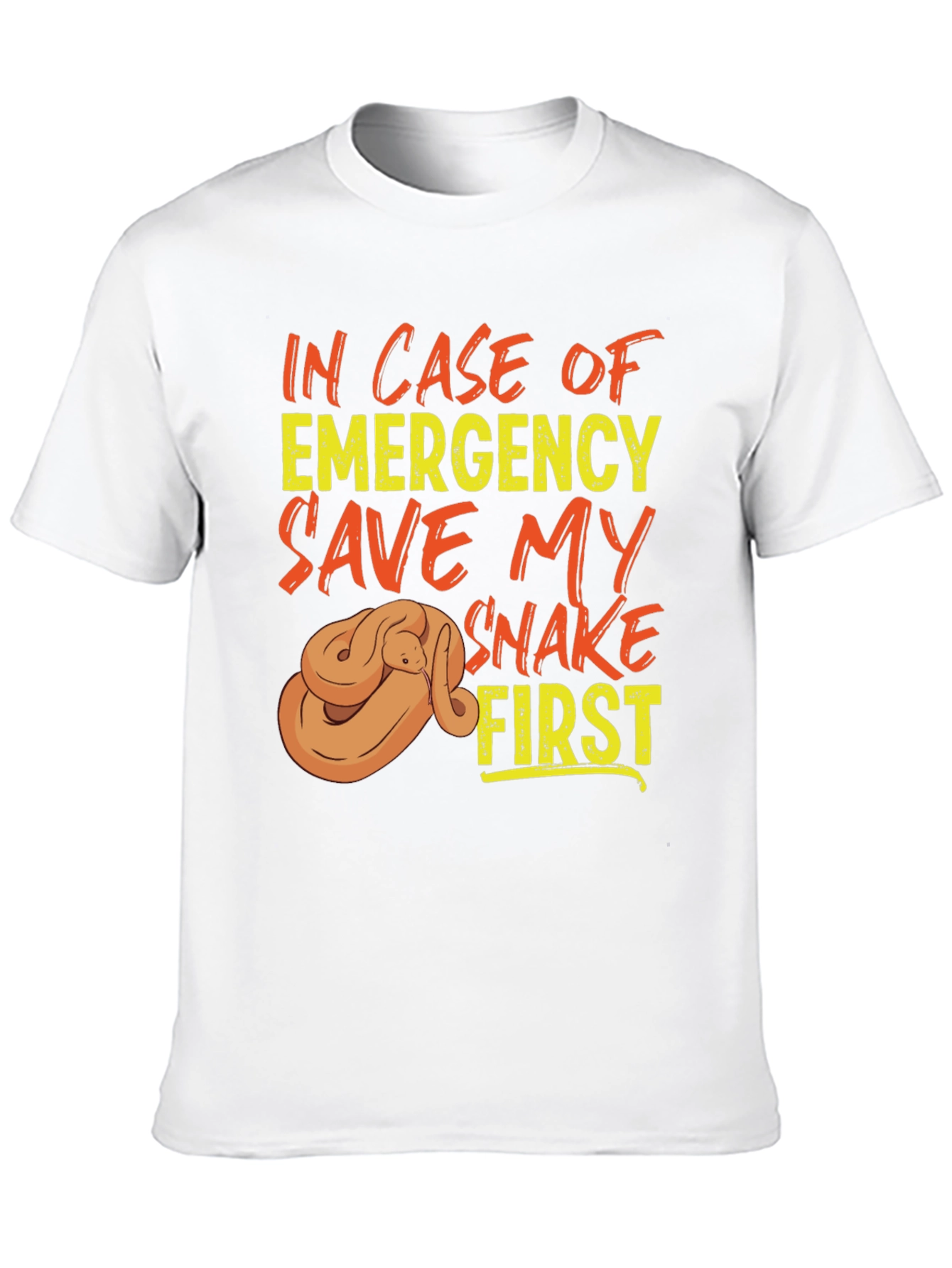 Save My Snake First T-Shirt Emergency Pet Reptile Tee
