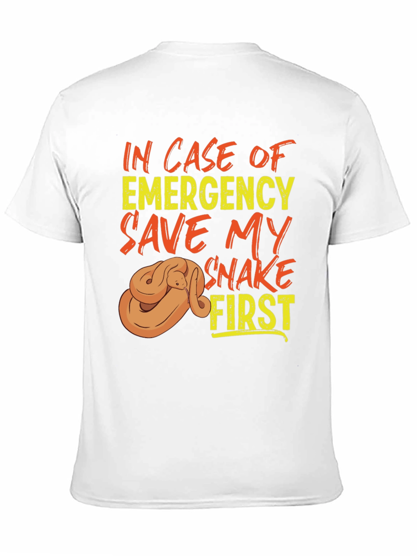 Save My Snake First T-Shirt Emergency Pet Reptile Tee