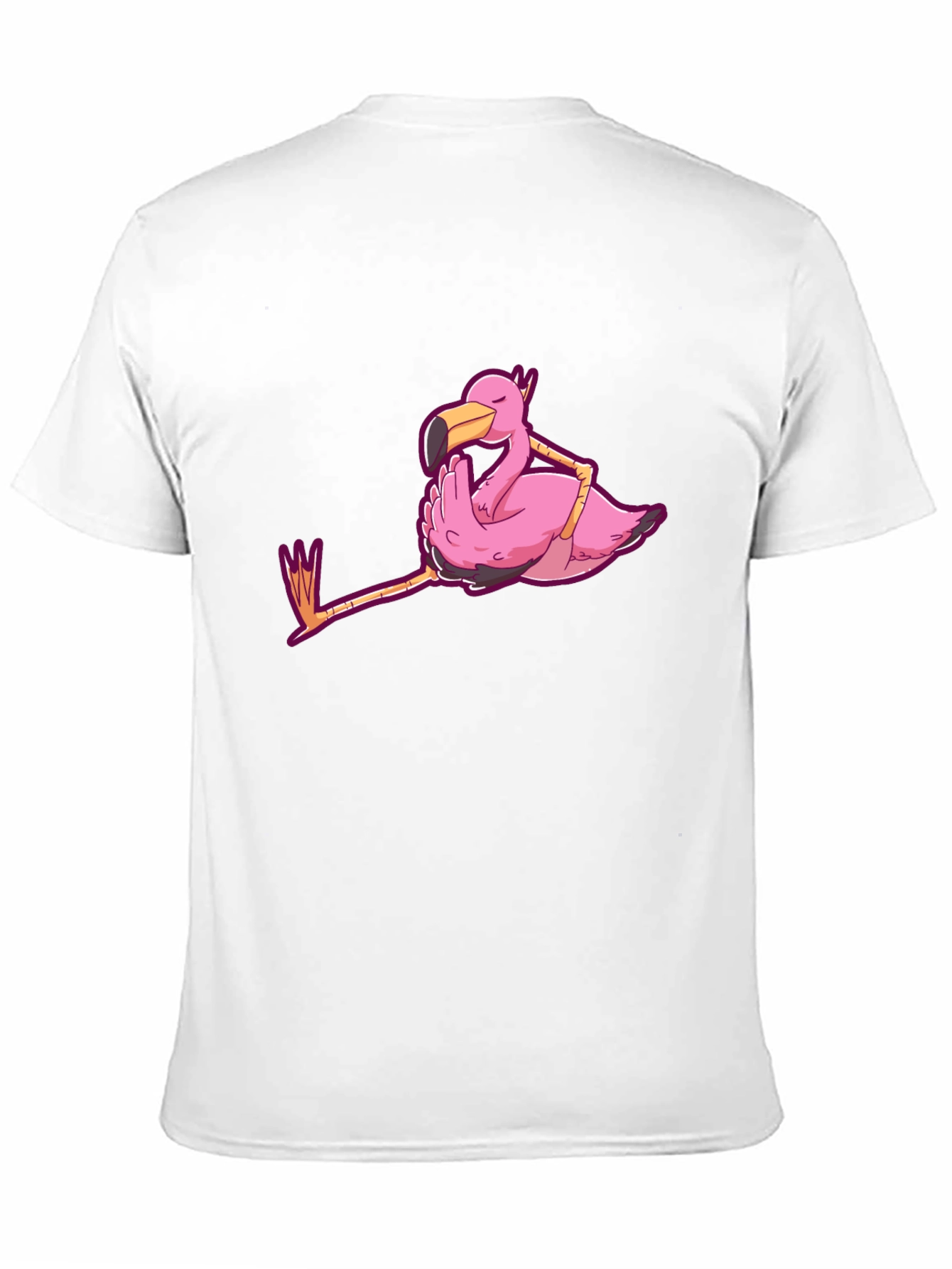 Chill Flamingo Graphic Tee - Relaxed Style