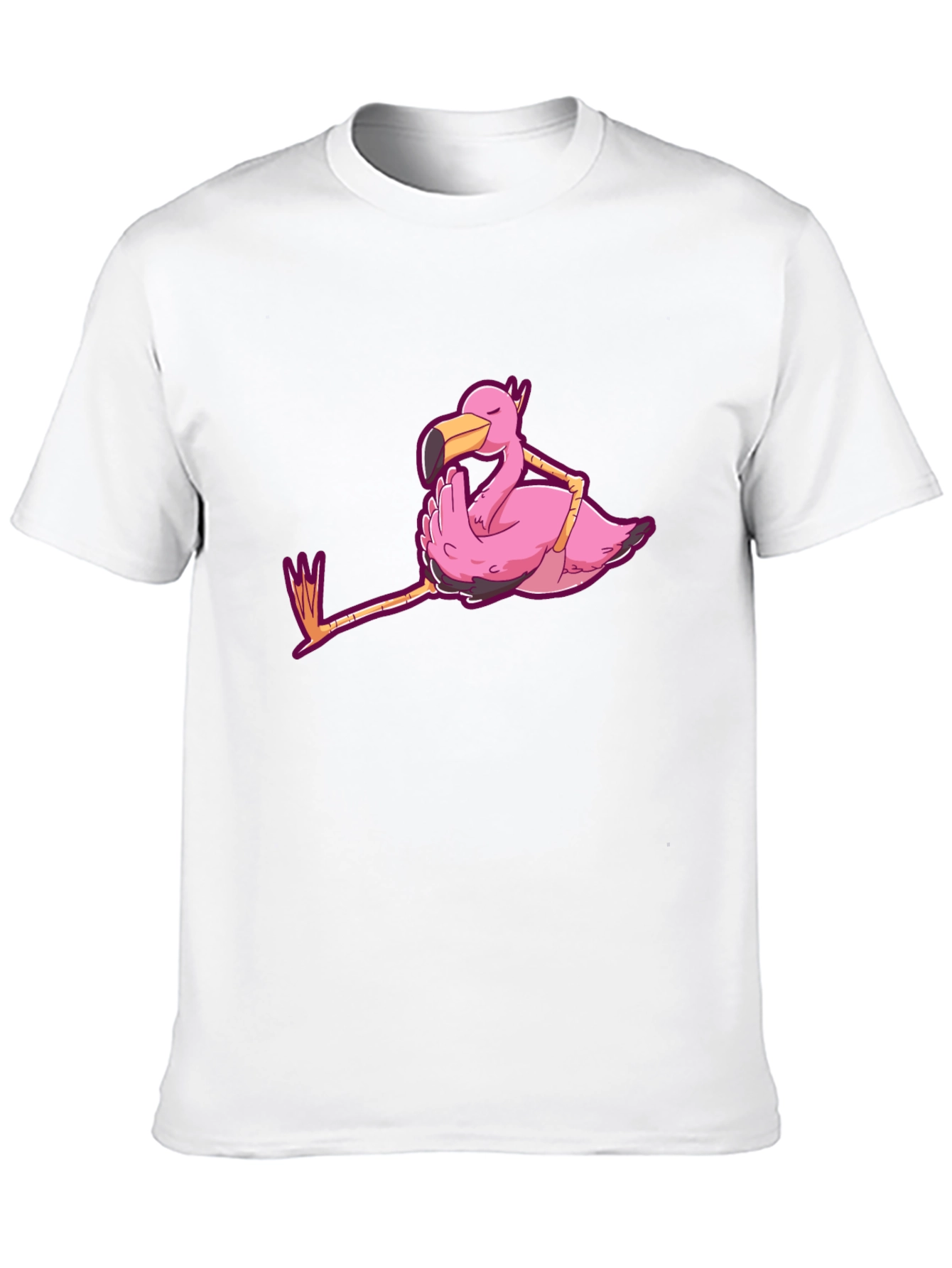 Chill Flamingo Graphic Tee - Relaxed Style