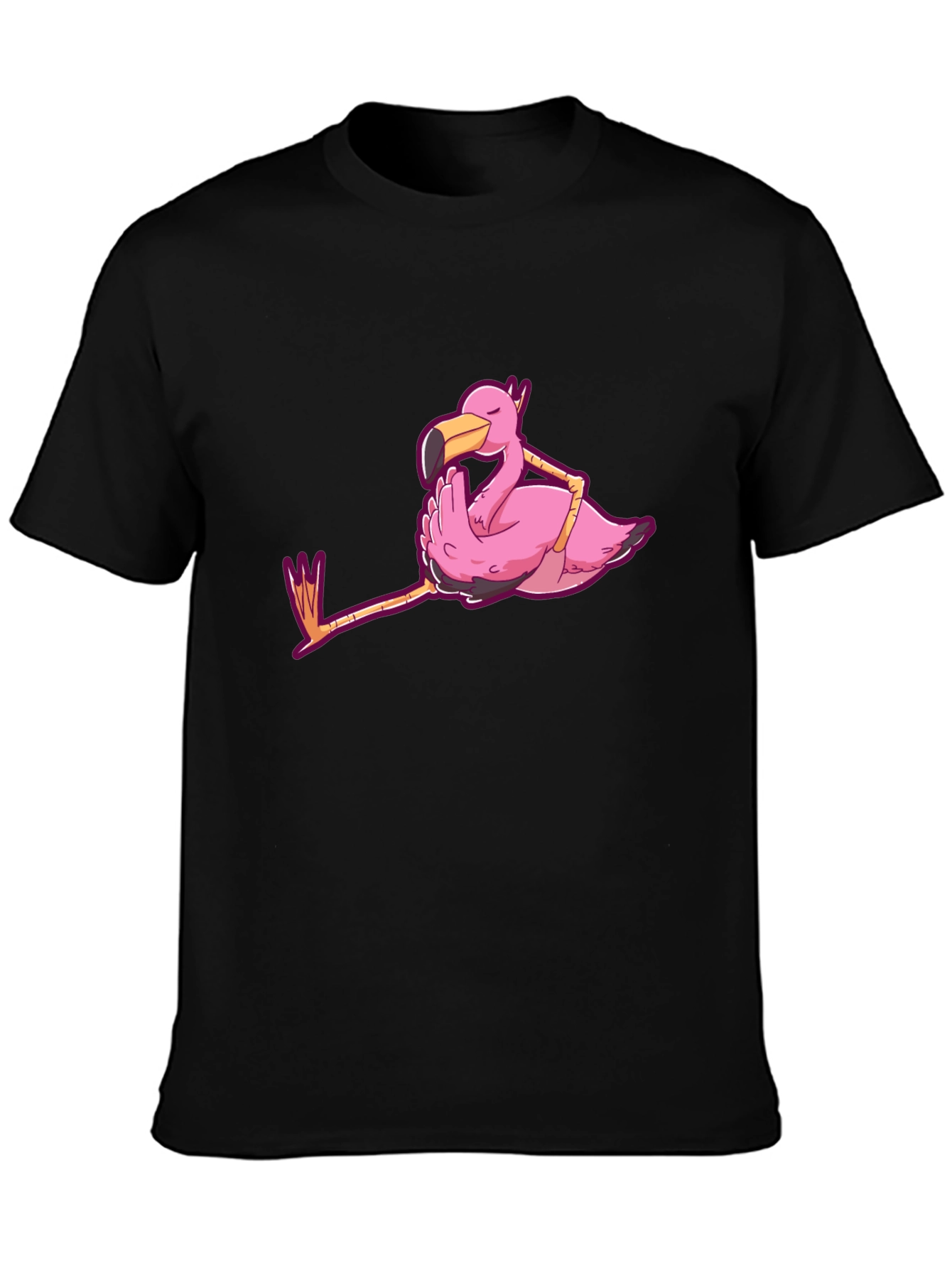Chill Flamingo Graphic Tee - Relaxed Style