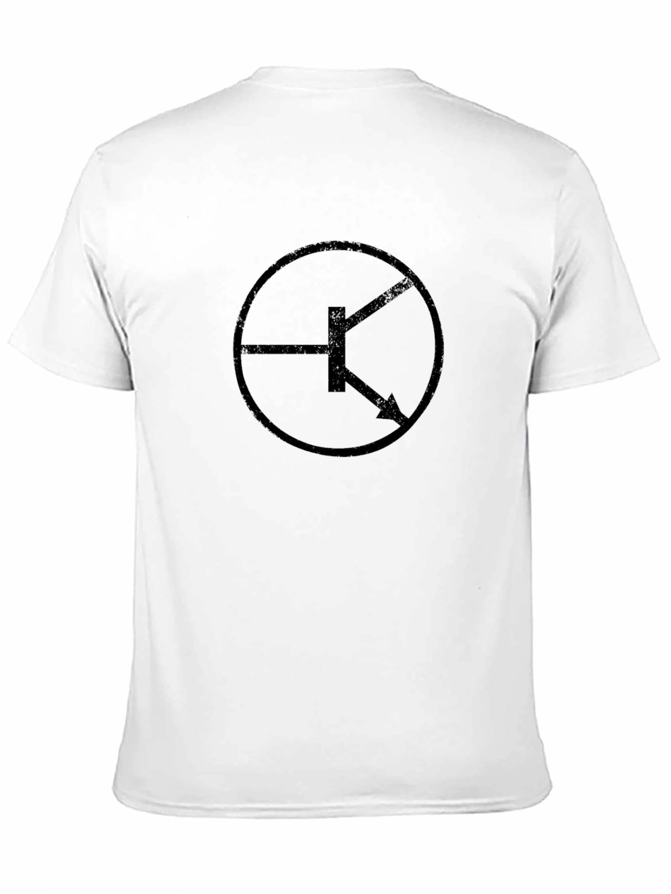 NPN Transistor Black T-Shirt - Circuit Symbol Tee