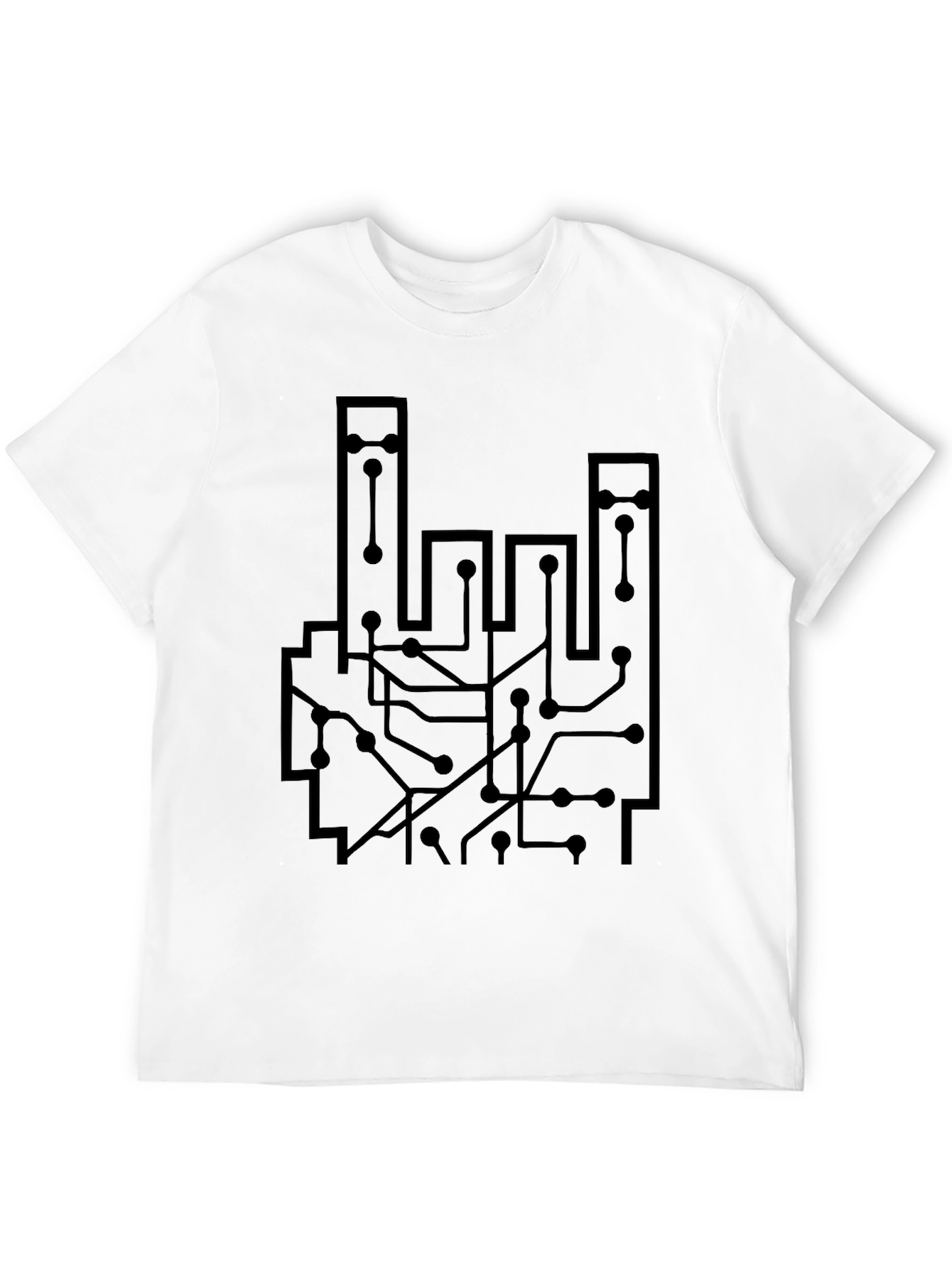 Circuit Board Graphic T-Shirt