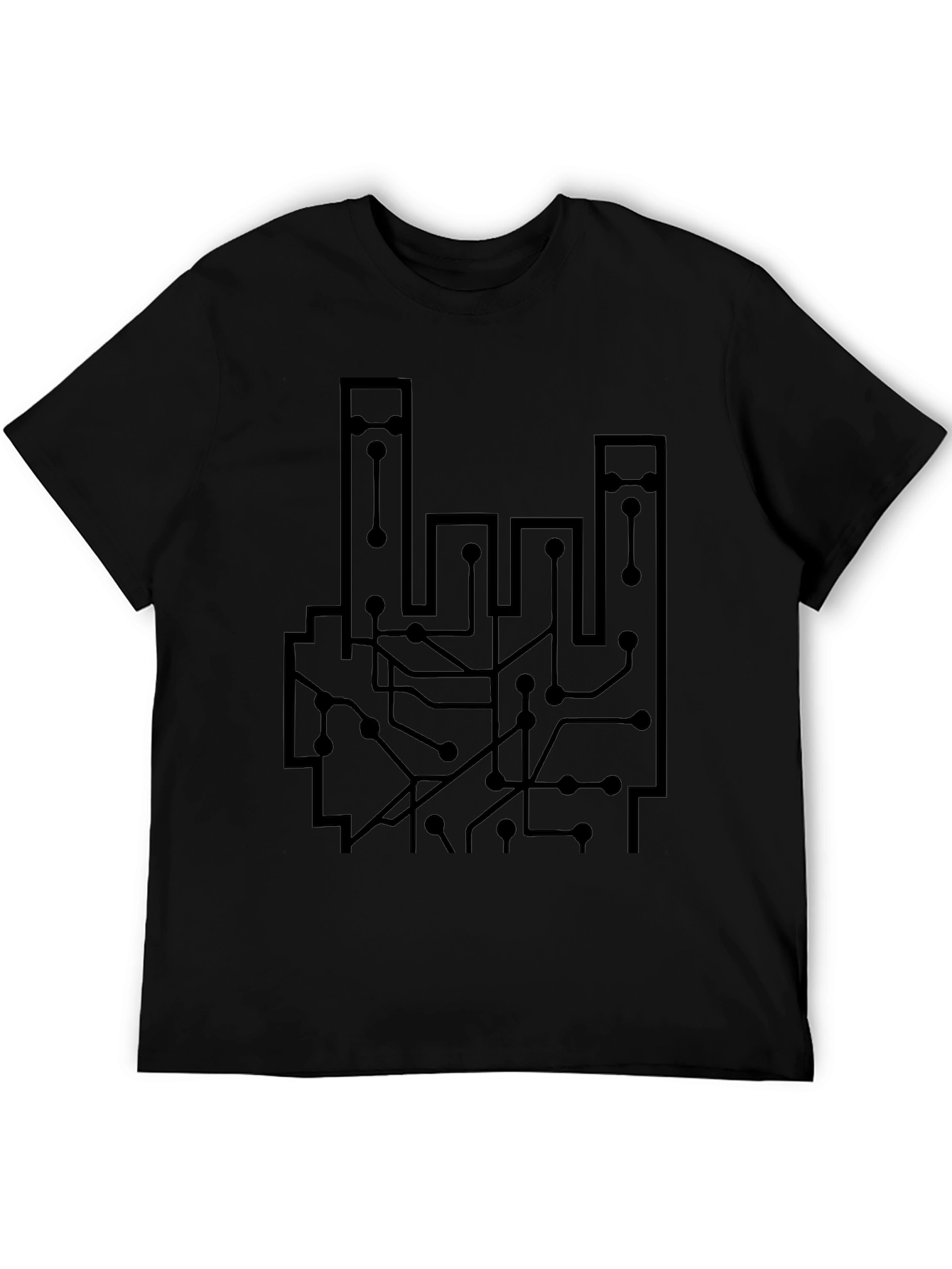 Circuit Board Graphic T-Shirt