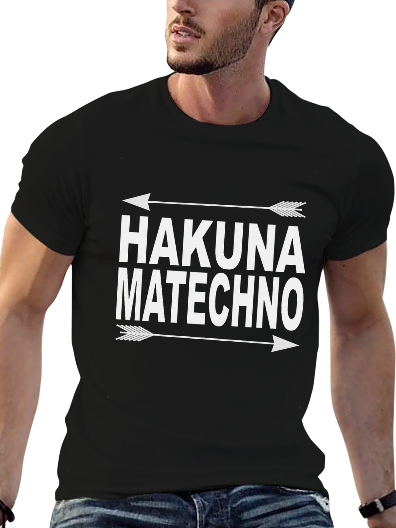 Hakuna Matechno Arrow Graphic T-Shirt